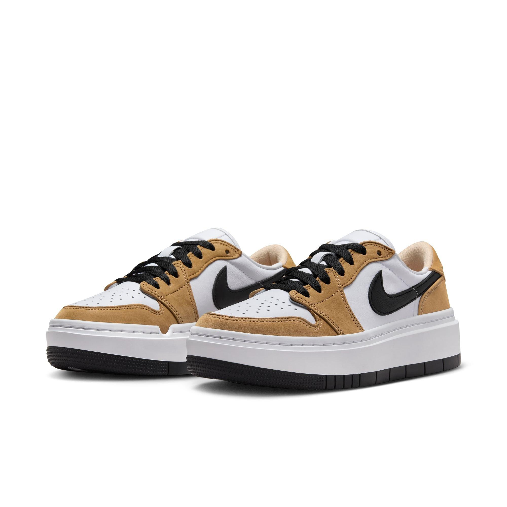 Jordan 1 Elevate Low "Golden Harvest/Black/White" Women's Shoe - GOLD/BLACK Thumbnail View 5