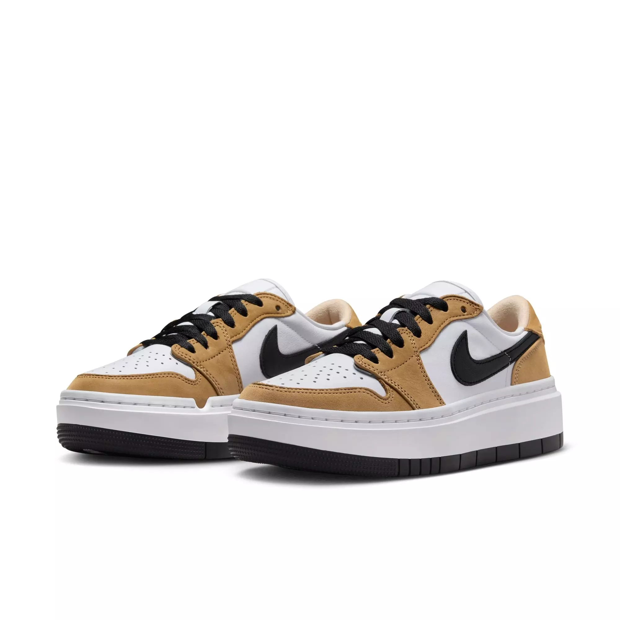 Jordan 1 Elevate Low "Golden Harvest/Black/White" Women's Shoe - GOLD/BLACK