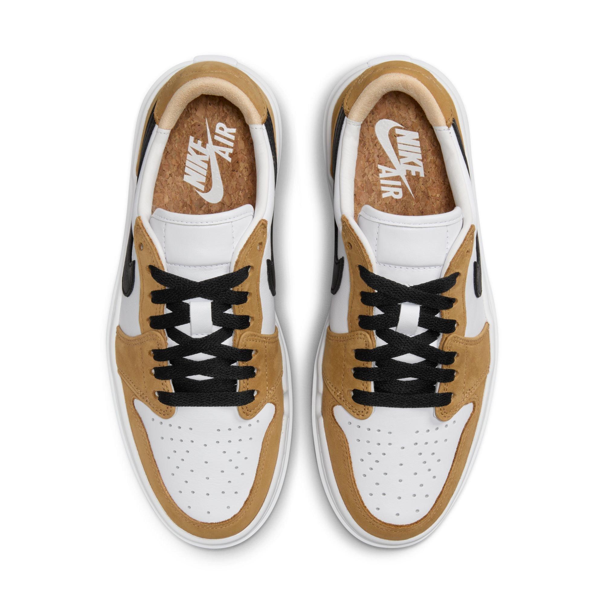 Jordan 1 Elevate Low "Golden Harvest/Black/White" Women's Shoe - GOLD/BLACK Thumbnail View 7