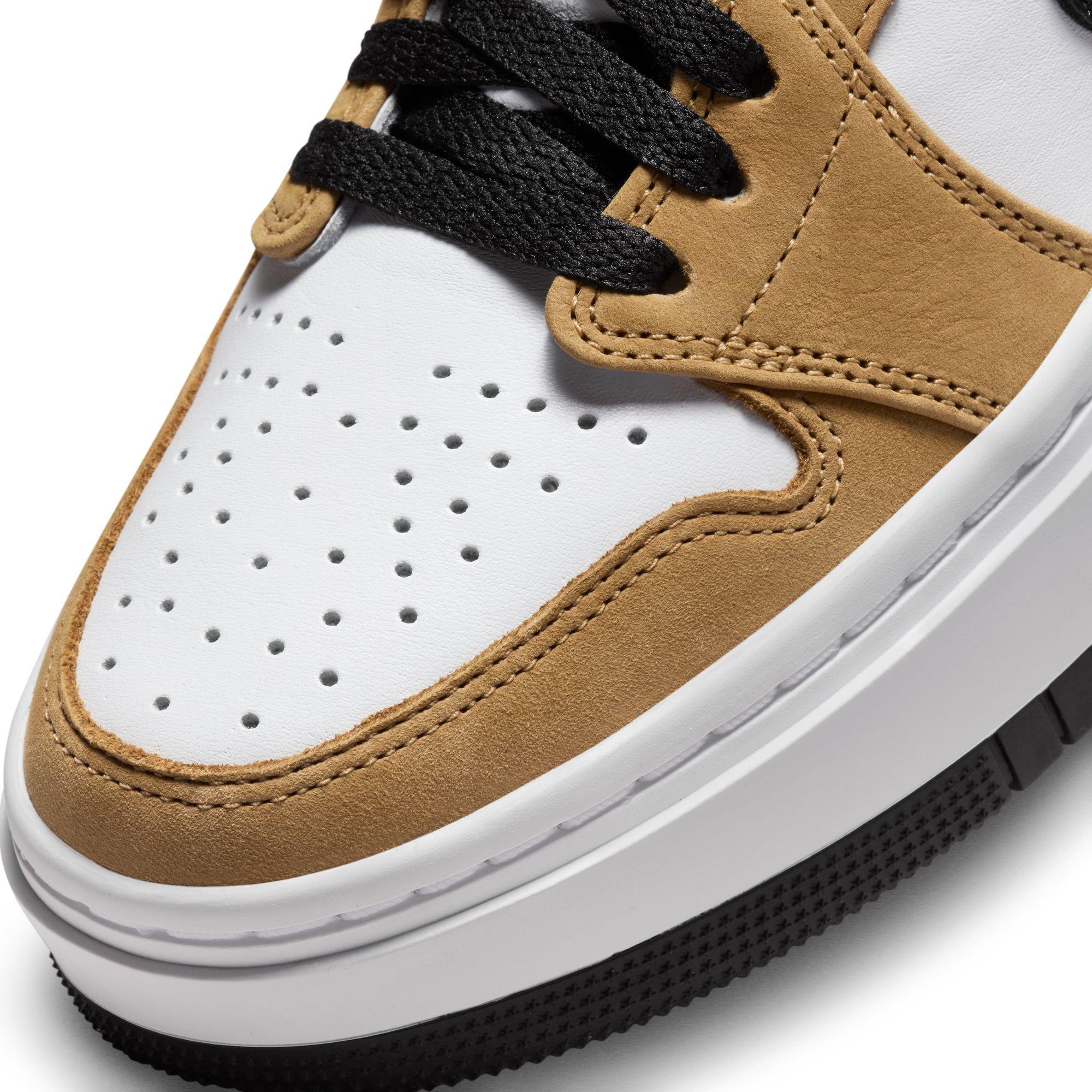 Jordan 1 Elevate Low "Golden Harvest/Black/White" Women's Shoe - GOLD/BLACK Thumbnail View 10