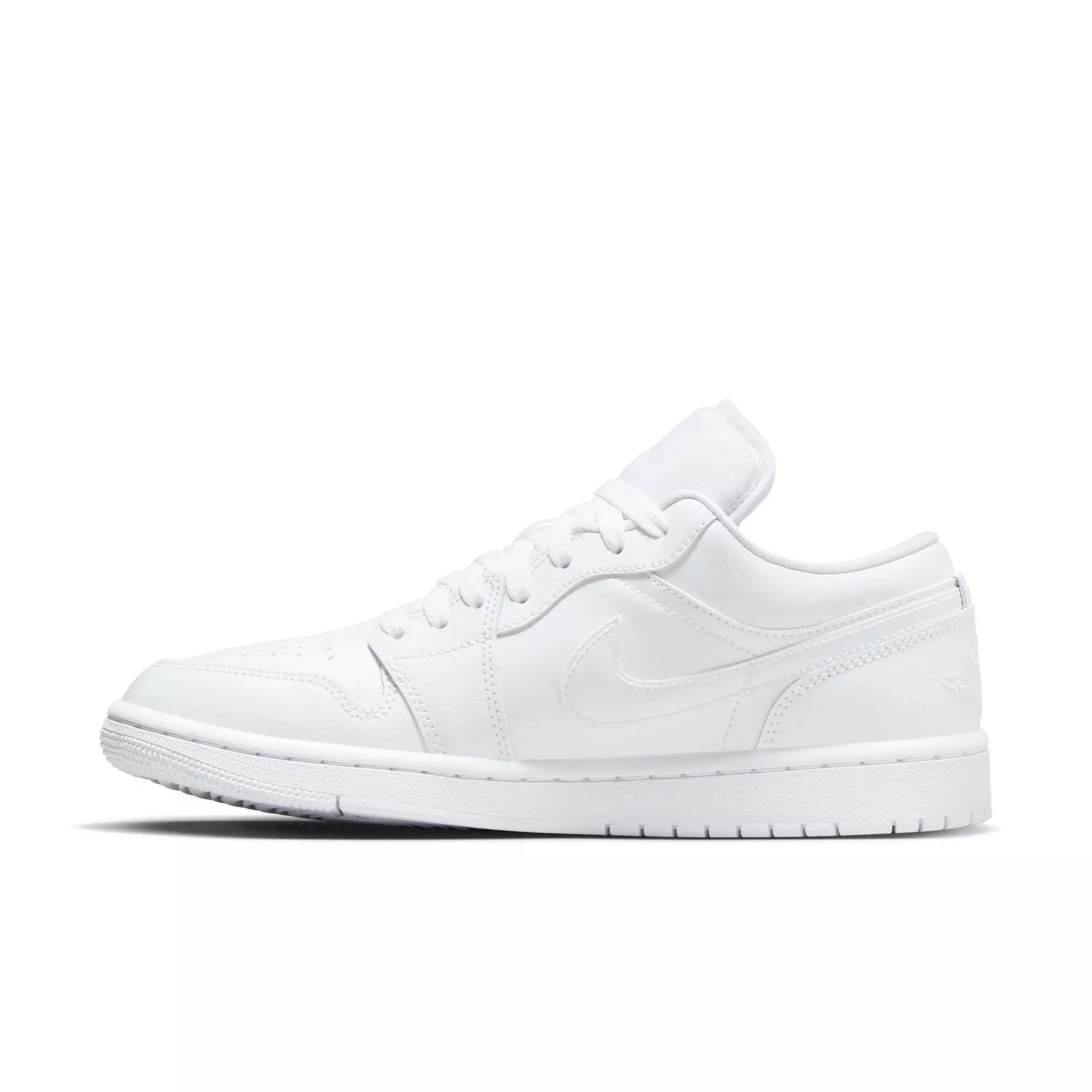 Jordan 1 Low "White/White/White" Women's Shoe - WHITE