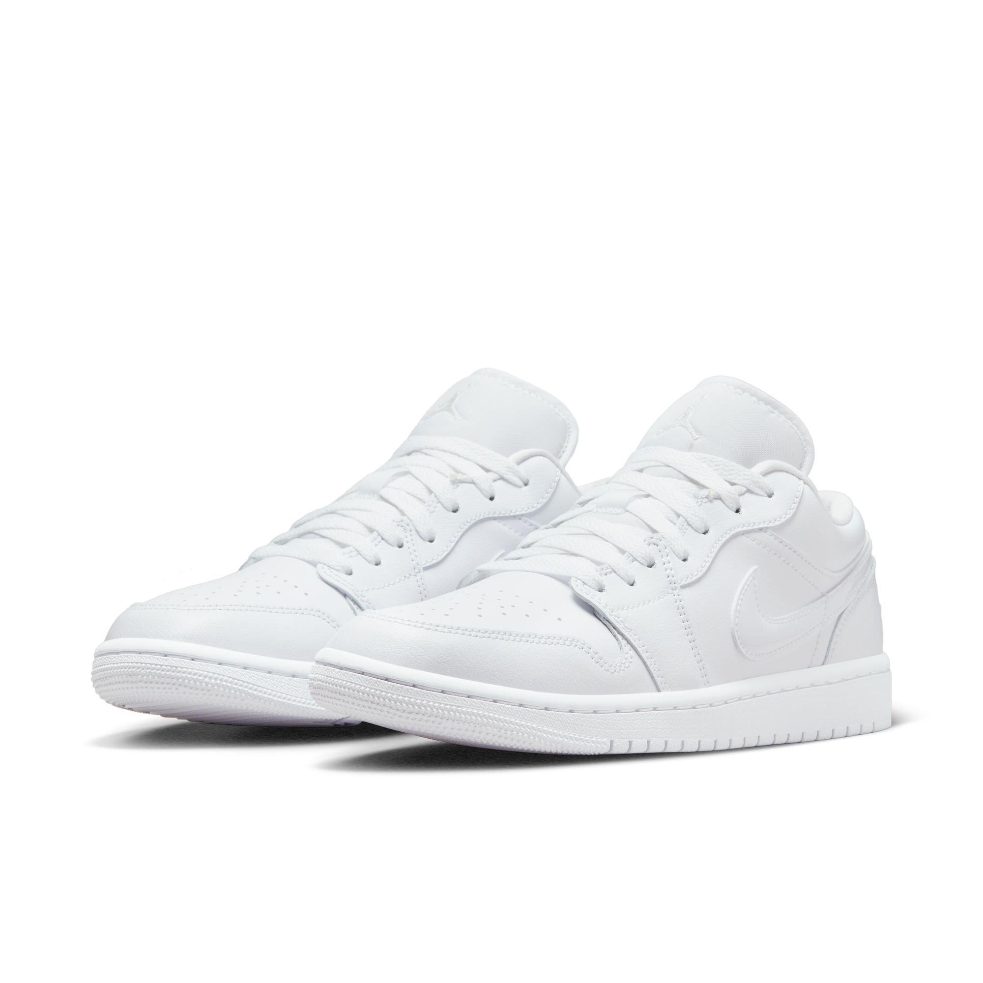 Jordan 1 Low "White/White/White" Women's Shoe - WHITE Thumbnail View 5