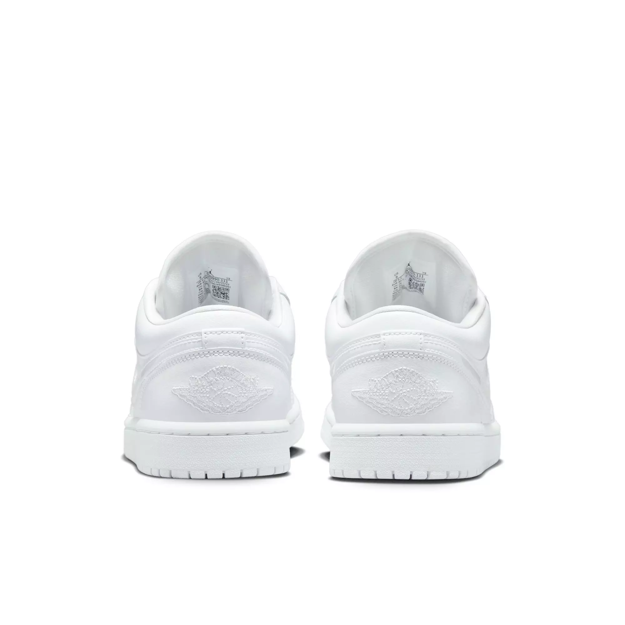 Jordan 1 Low "White/White/White" Women's Shoe - WHITE
