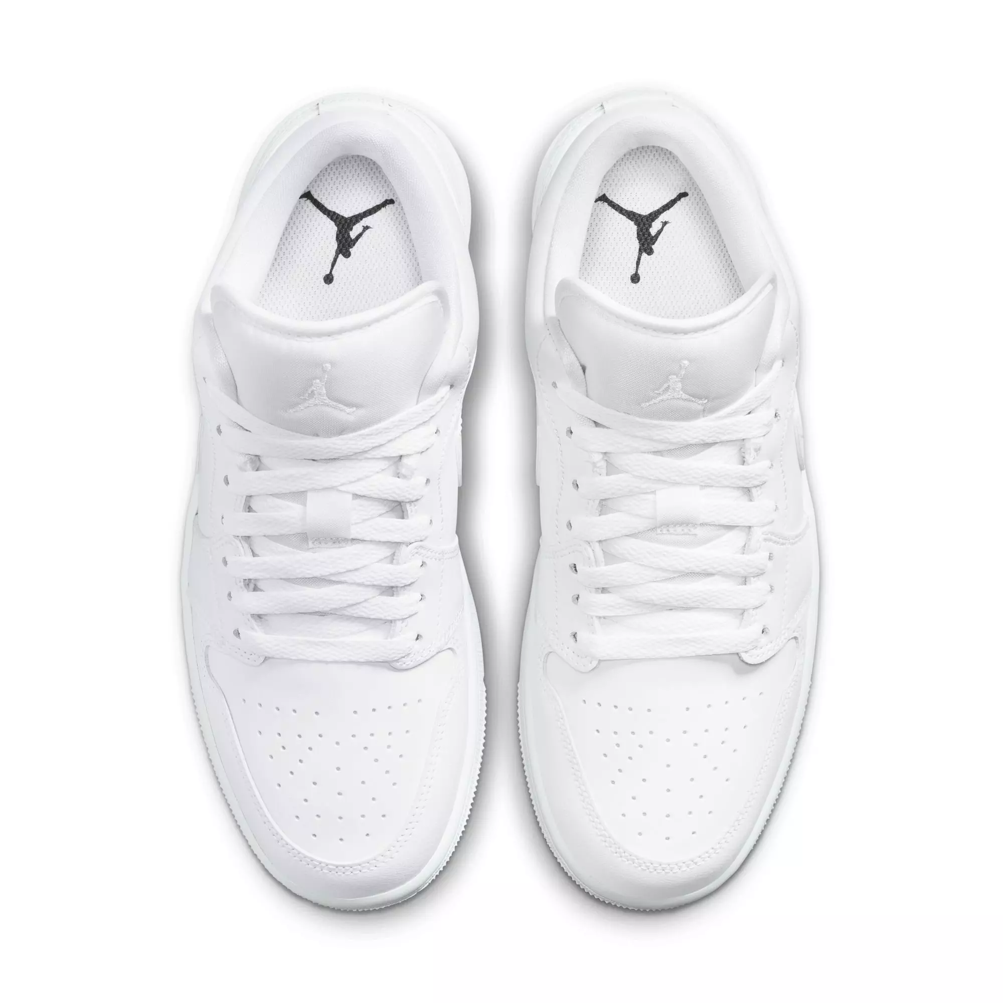 Jordan 1 Low "White/White/White" Women's Shoe - WHITE