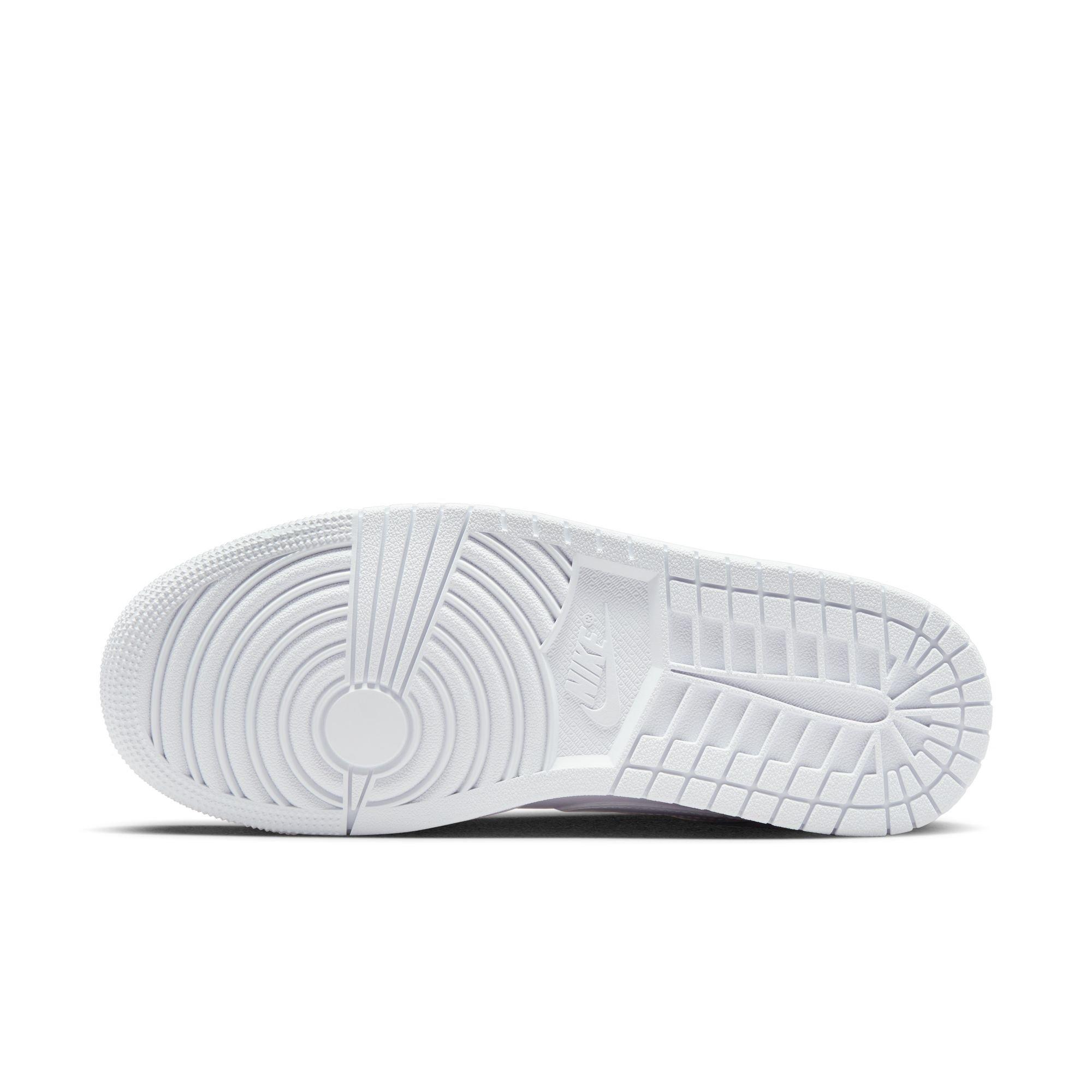 Jordan 1 Low "White/White/White" Women's Shoe - WHITE Thumbnail View 8