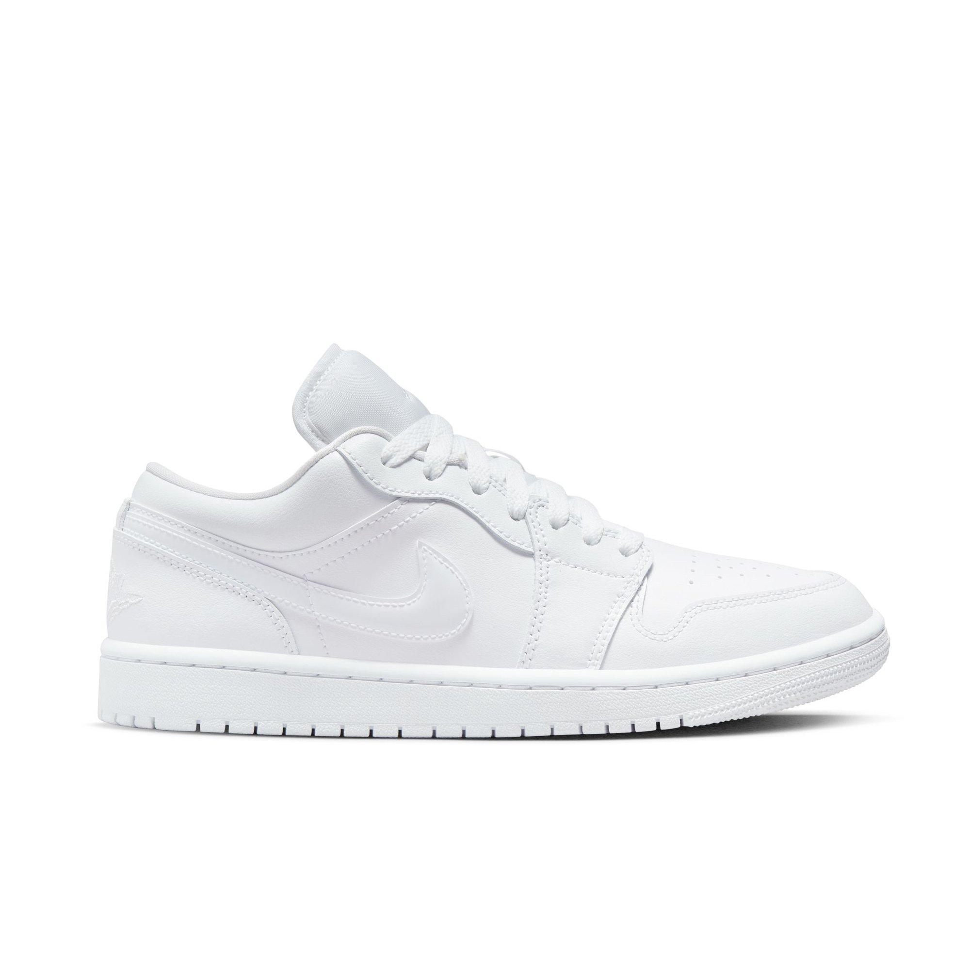 Jordan 1 Low "White/White/White" Women's Shoe - WHITE