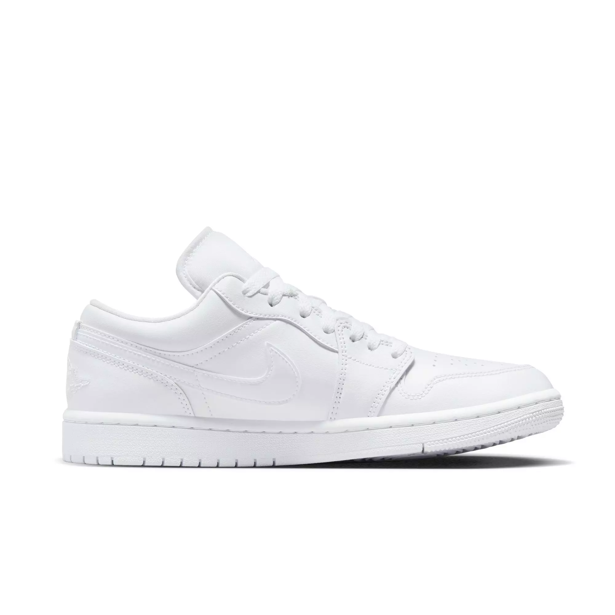 Jordan 1 Low "White/White/White" Women's Shoe - WHITE