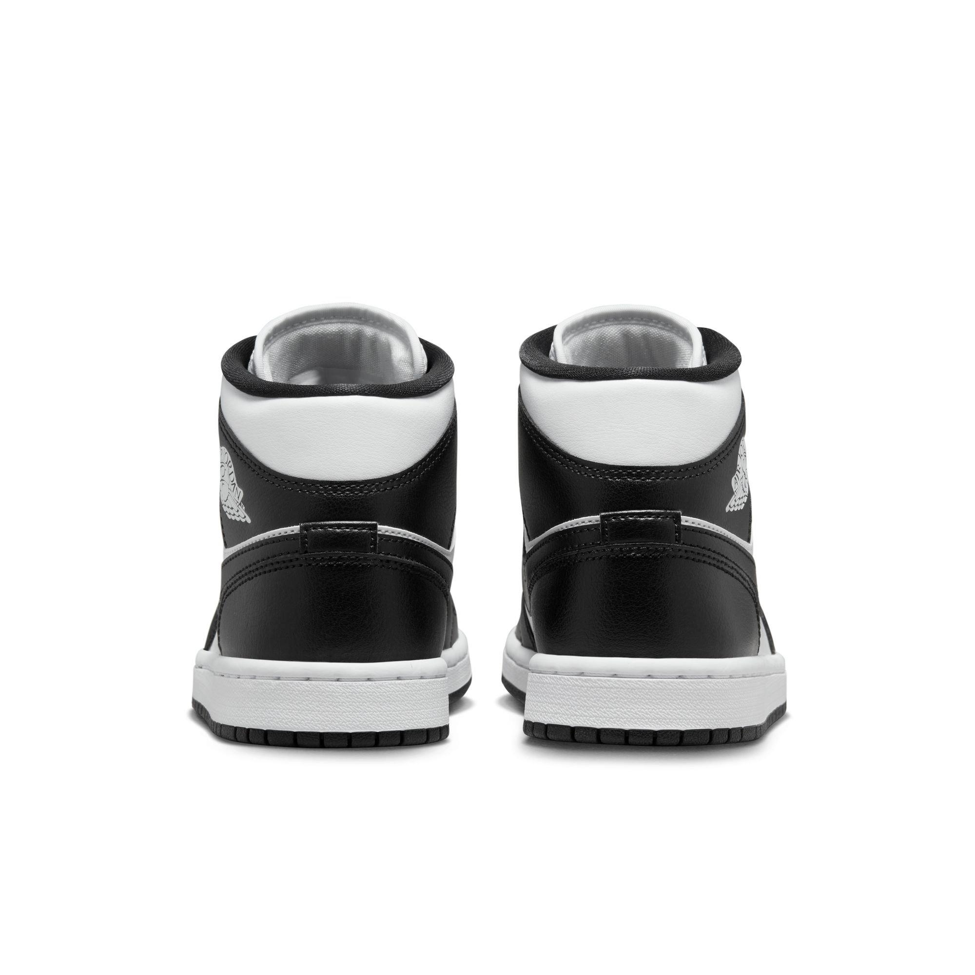 Jordan 1 Mid "White/Black" Women's Shoe - WHITE/BLACK Thumbnail View 5