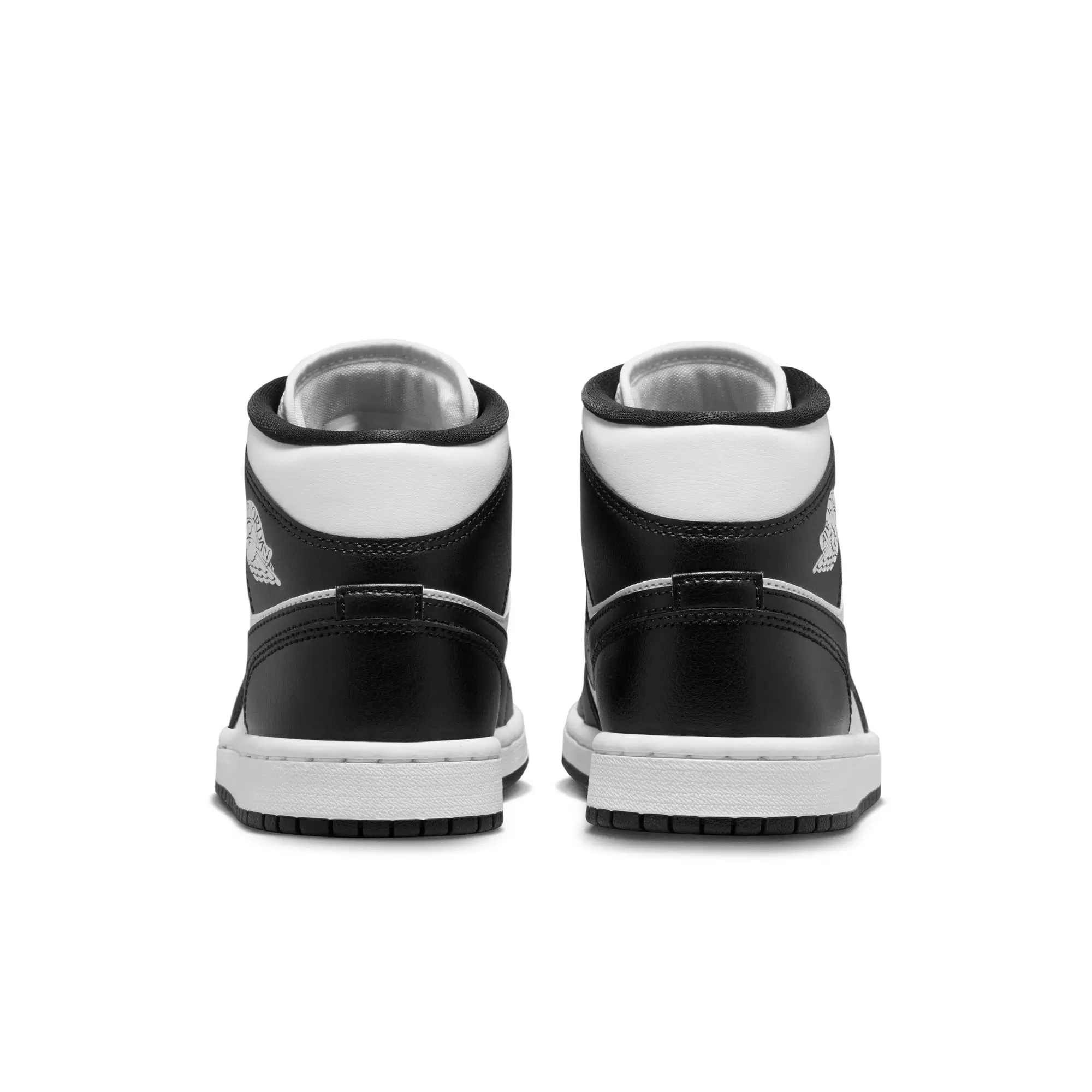 Jordan 1 Mid "White/Black" Women's Shoe - WHITE/BLACK