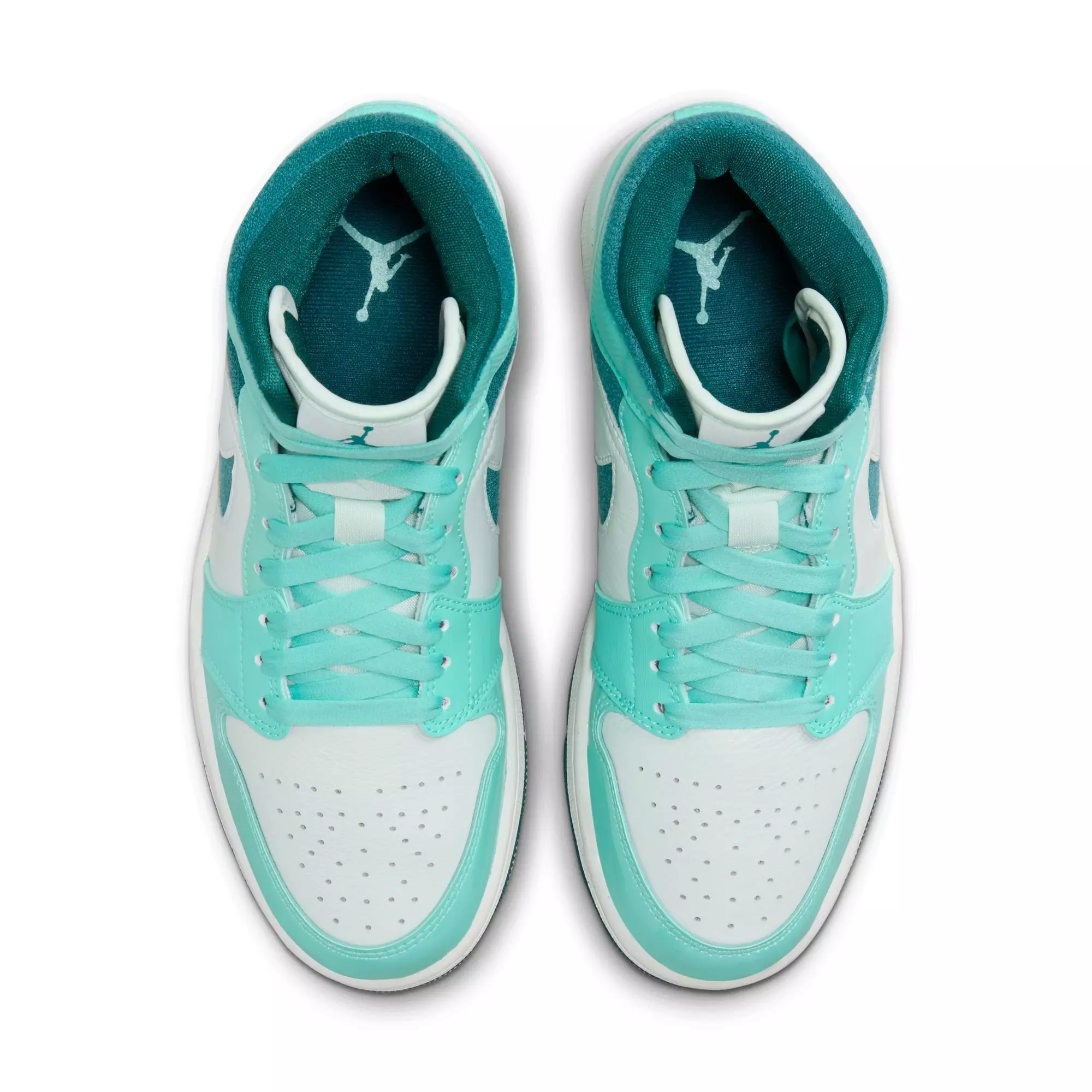 Jordan 1 Mid SE "Bleached Turquoise/Sky J Teal/Barely Green/Sail" Women's Shoe - TURQUOISE