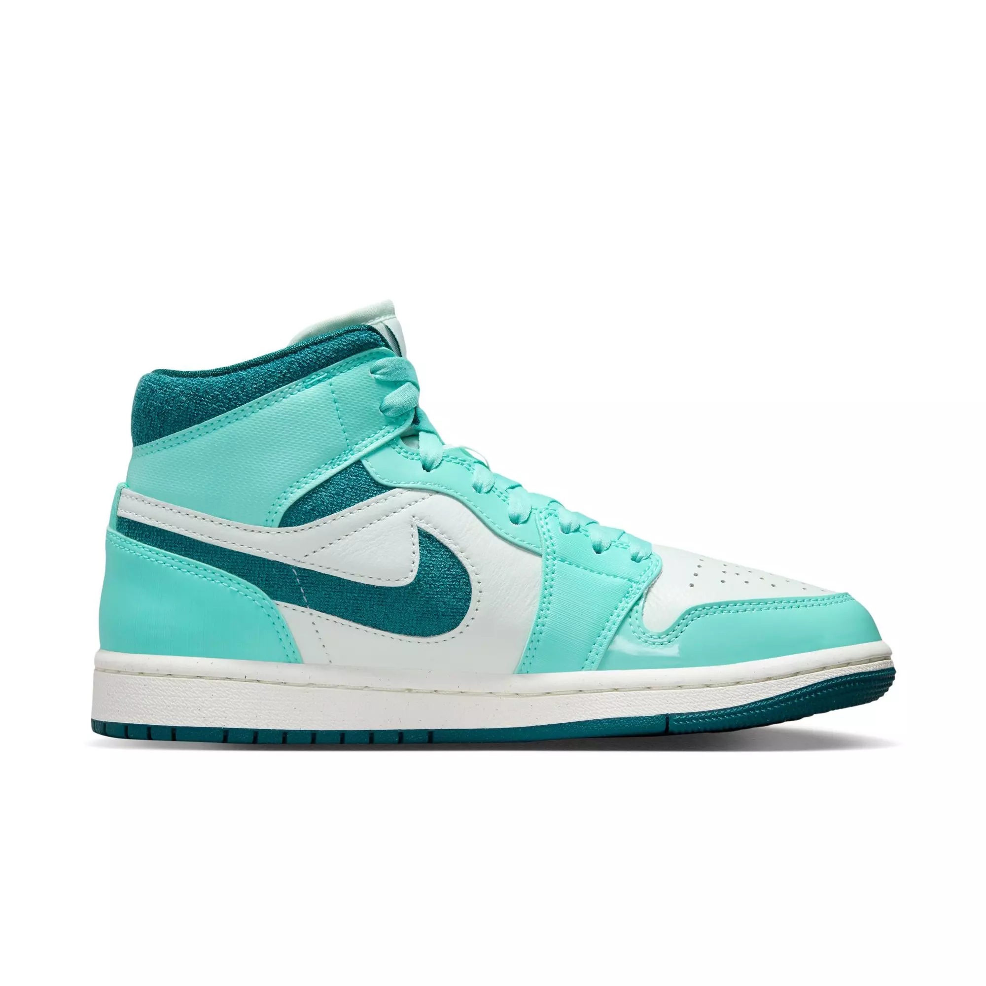 Jordan 1 Mid SE "Bleached Turquoise/Sky J Teal/Barely Green/Sail" Women's Shoe - TURQUOISE