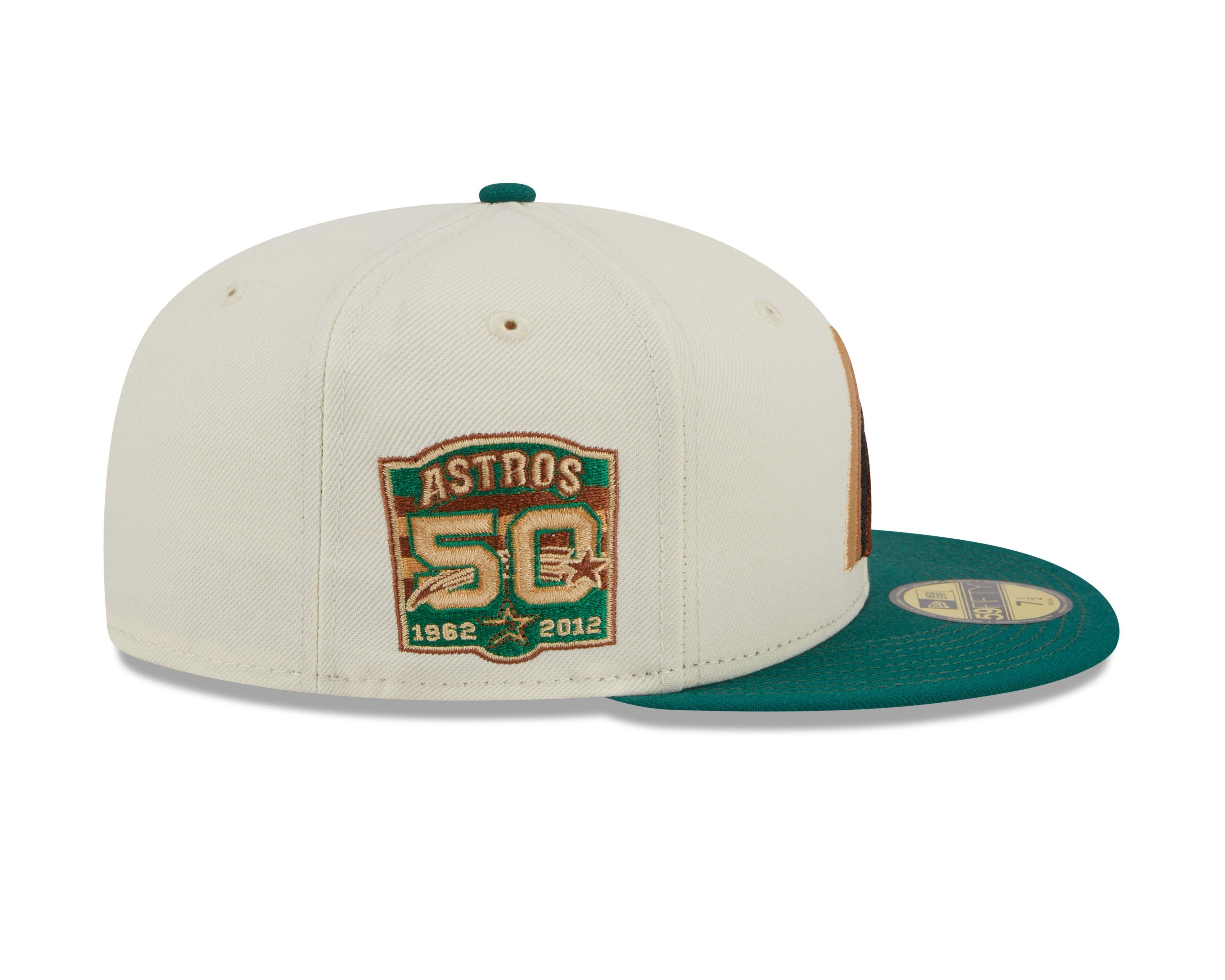 New Era Houston Astros 59FIFTY Tri-Color Logo Fitted Hat - Hibbett