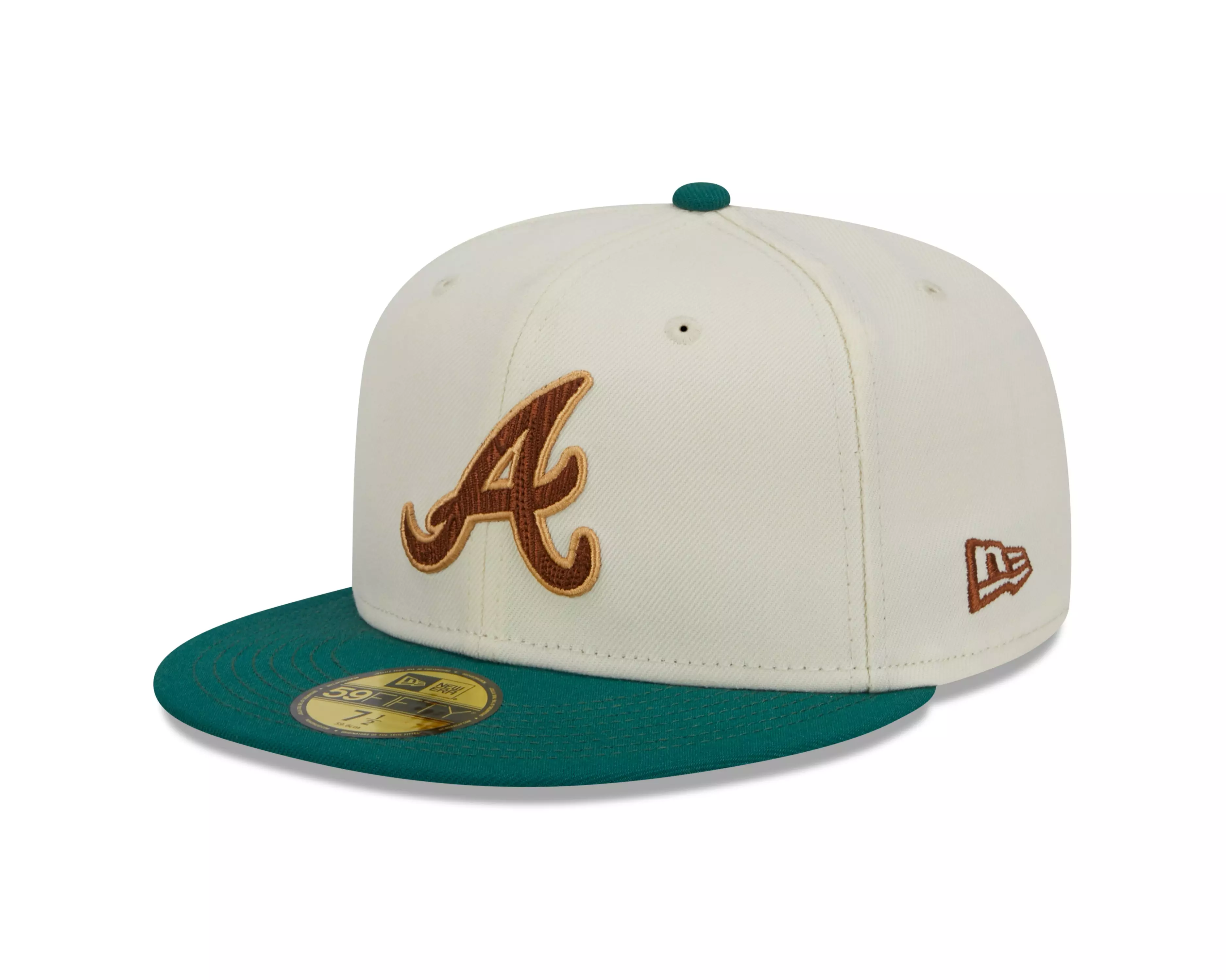 New Era Atlanta Braves 59FIFTY Camp Fitted Hat - CREAM