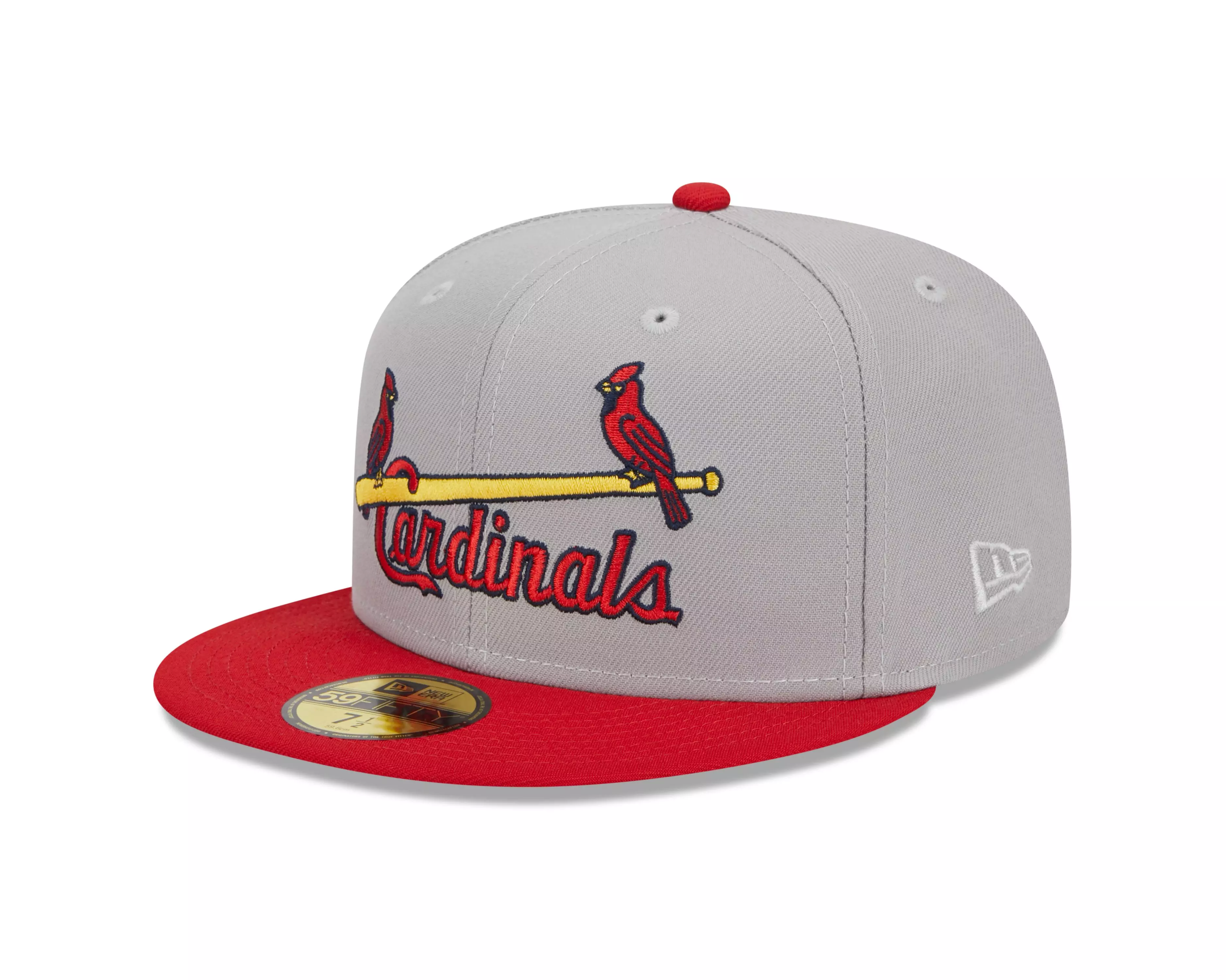 New Era St. Louis Cardinals 59FIFTY Retro Script Fitted Hat - GREY
