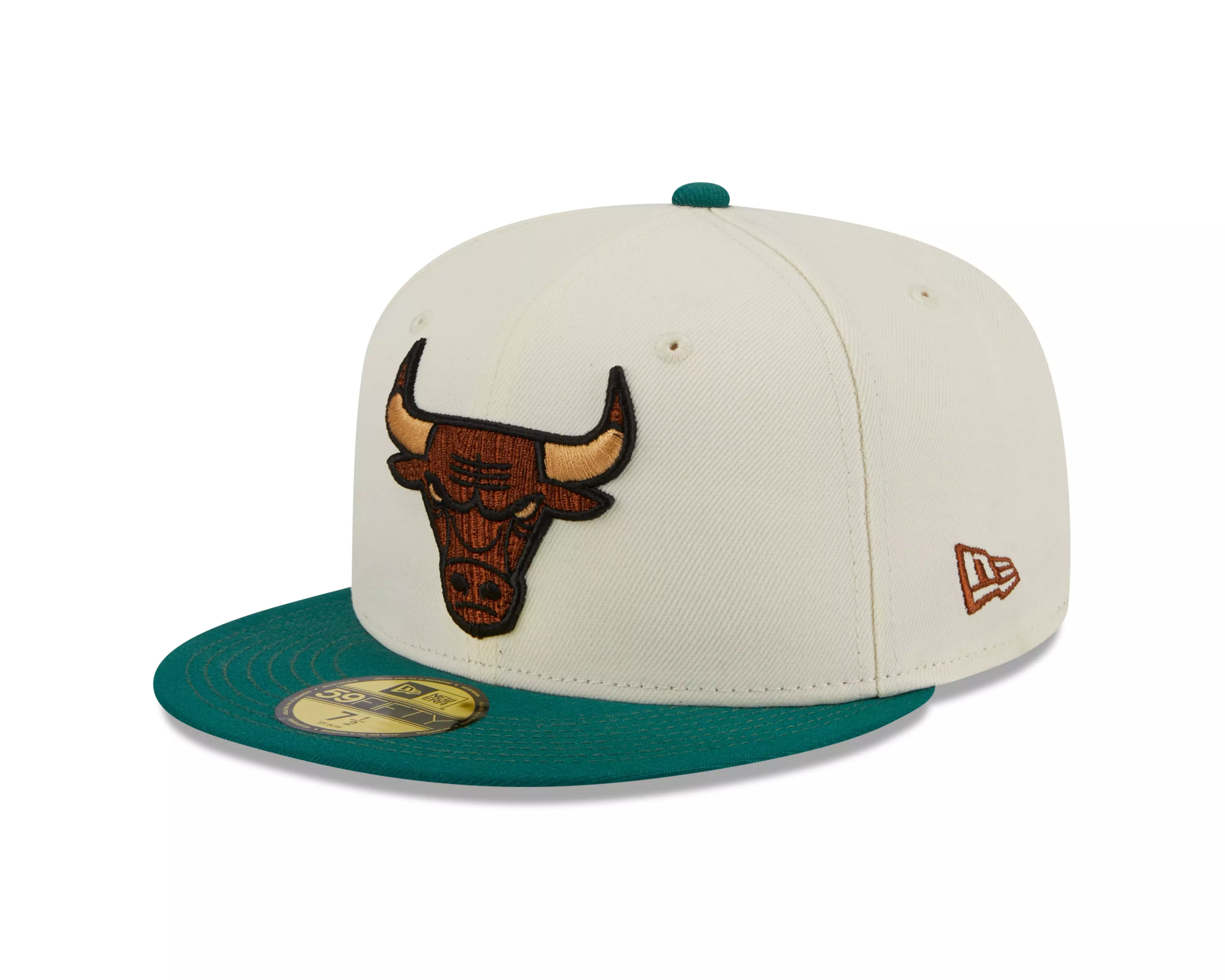 New Era Chicago Bulls 59FIFTY Camp Fitted Hat - CREAM