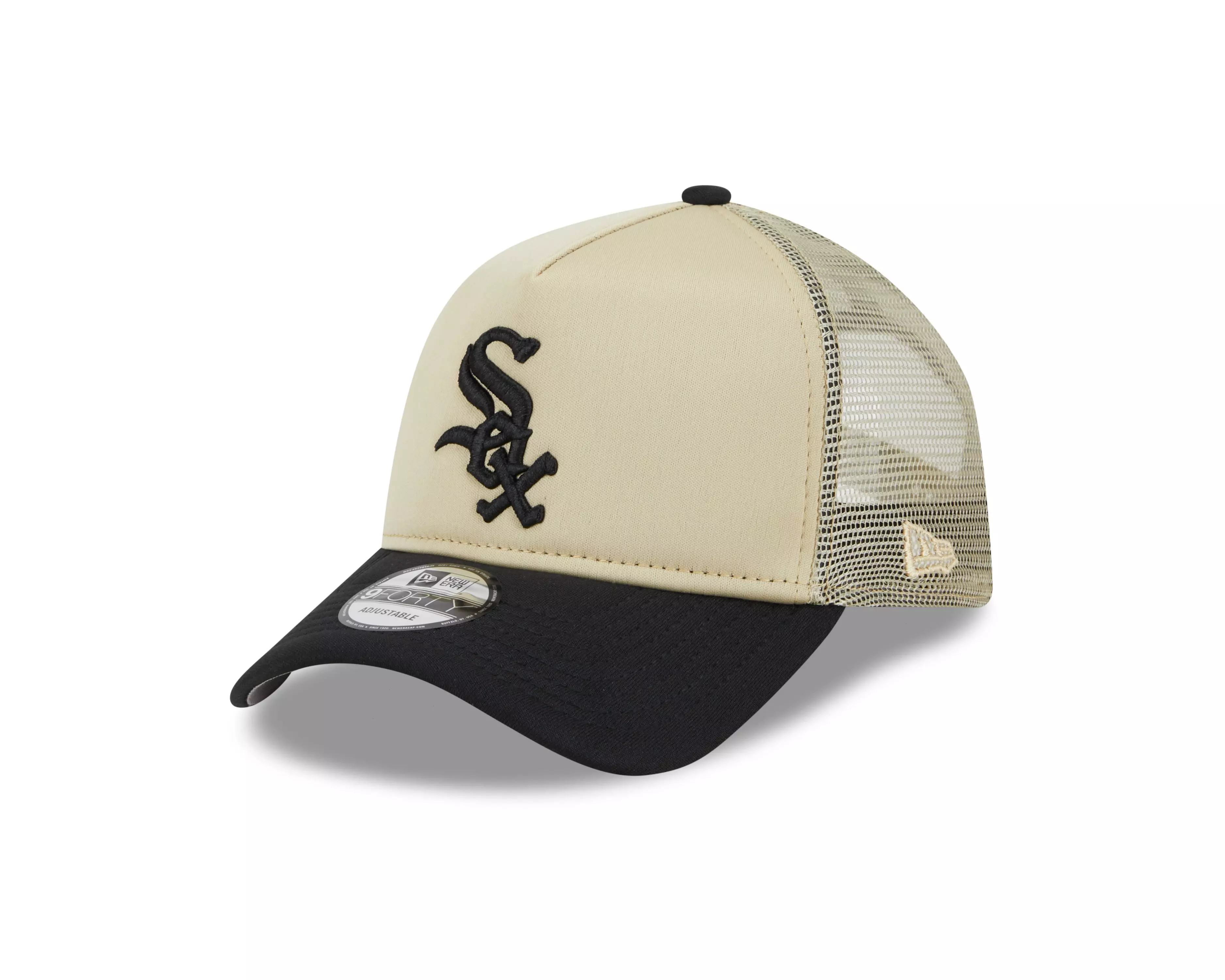 New Era Chicago White Sox 9FORTY All Day Trucker Snapback-Khaki - KHAKI
