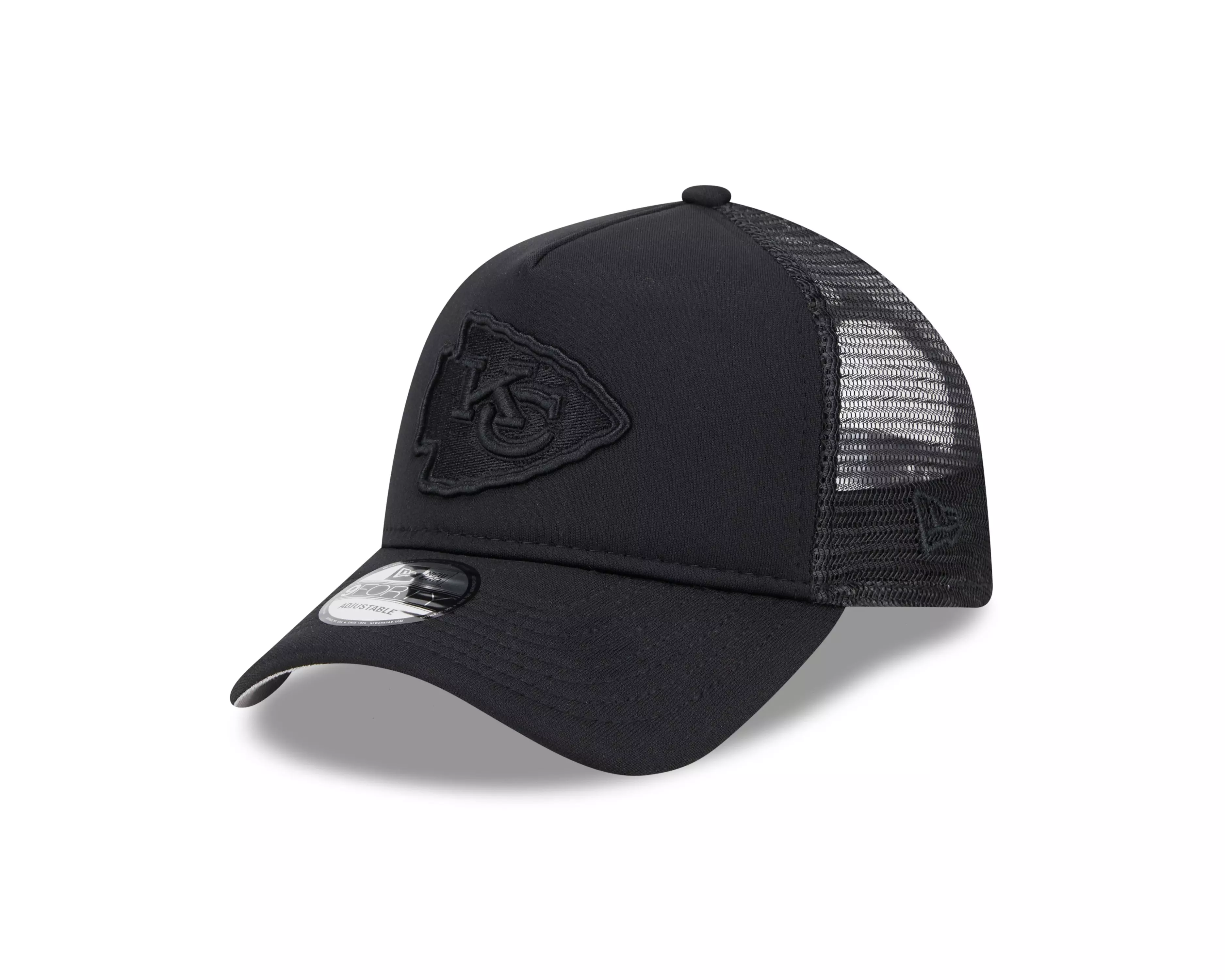New Era Kansas City Chiefs 9FORTY All Day Trucker Snapback-Black - BLACK