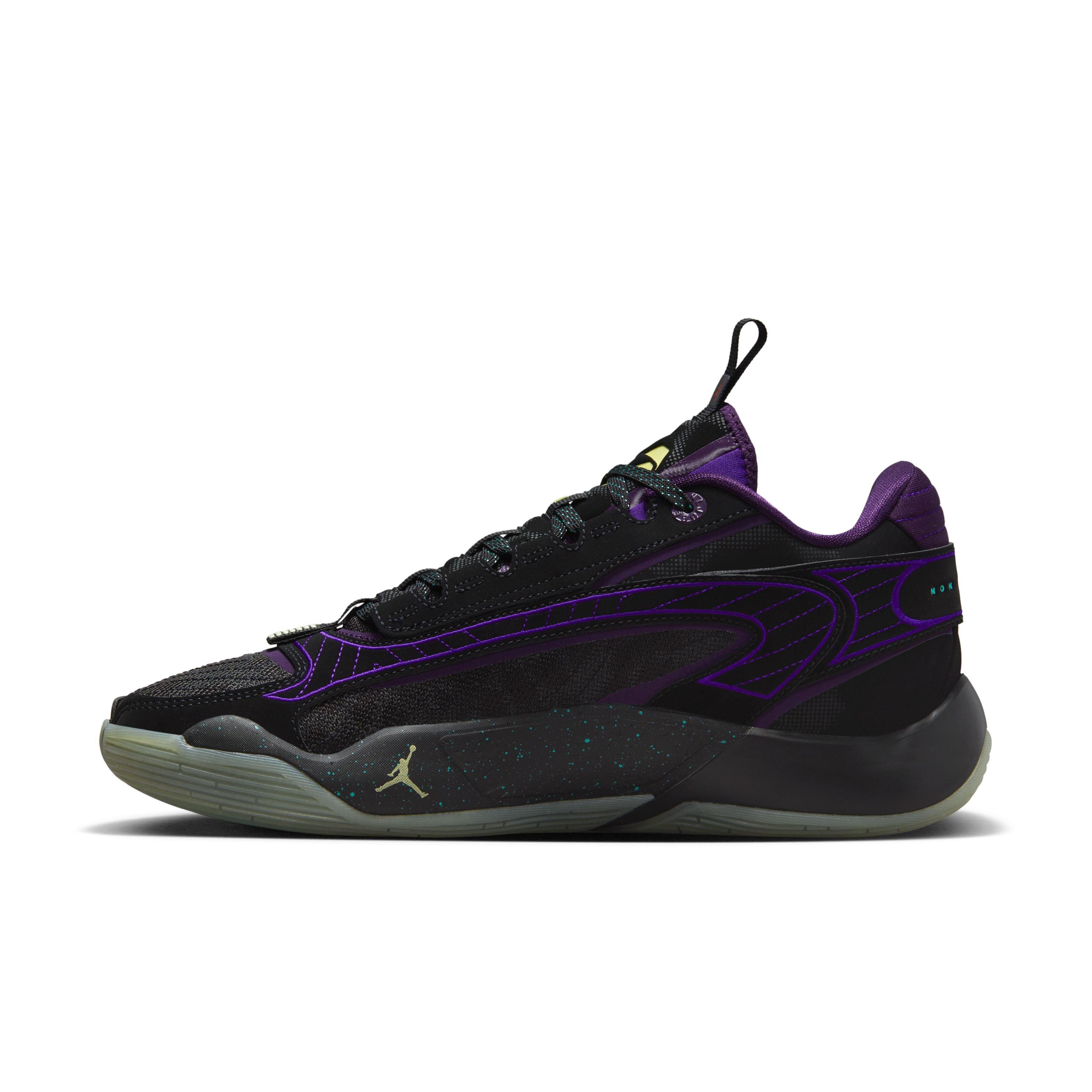 Jordan Luka 2 "Luk.AI" Men's Basketball Shoe -  BLACK/GLOW/GRAND PURPLE Thumbnail View 7