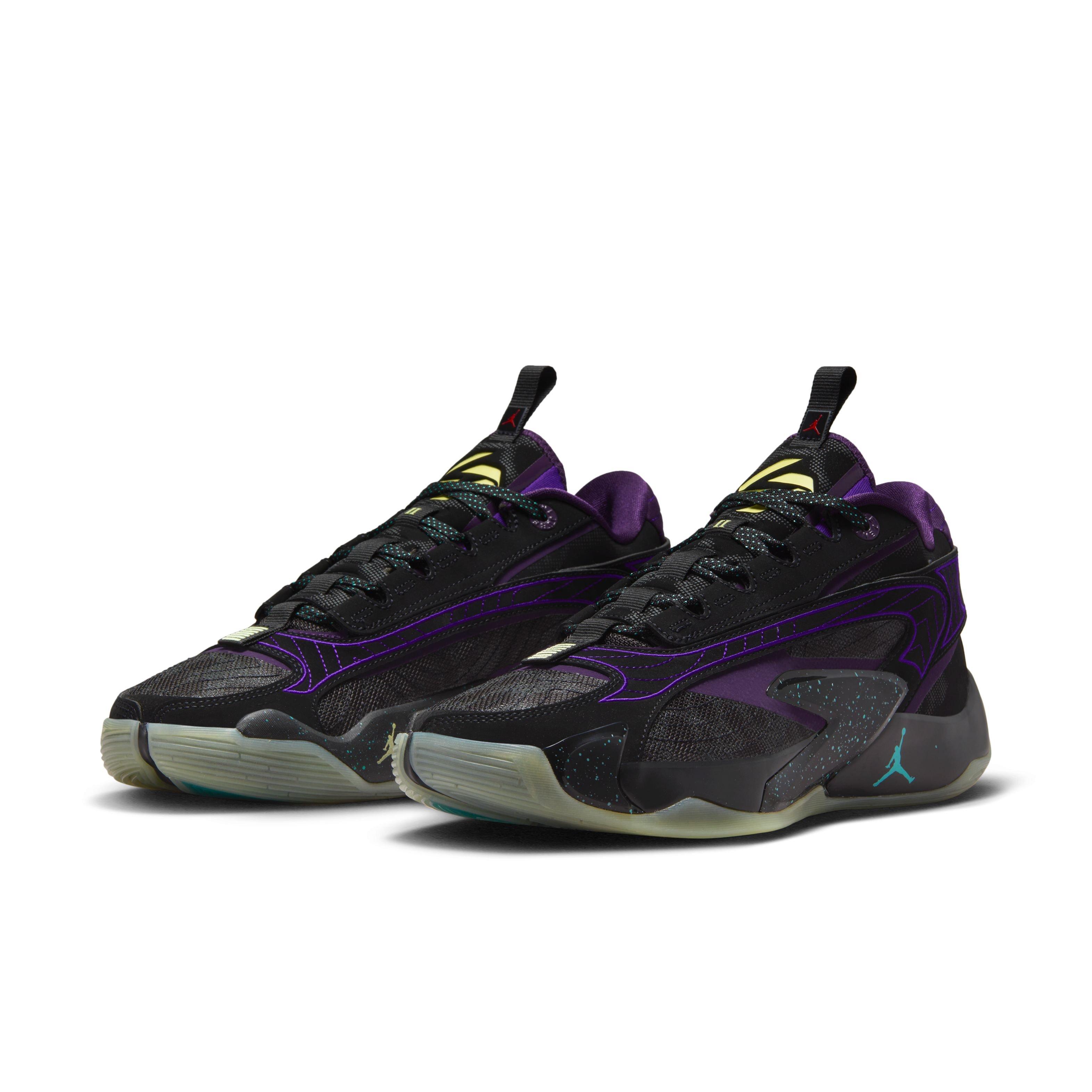 Jordan Luka 2 "Luk.AI" Men's Basketball Shoe -  BLACK/GLOW/GRAND PURPLE Thumbnail View 3