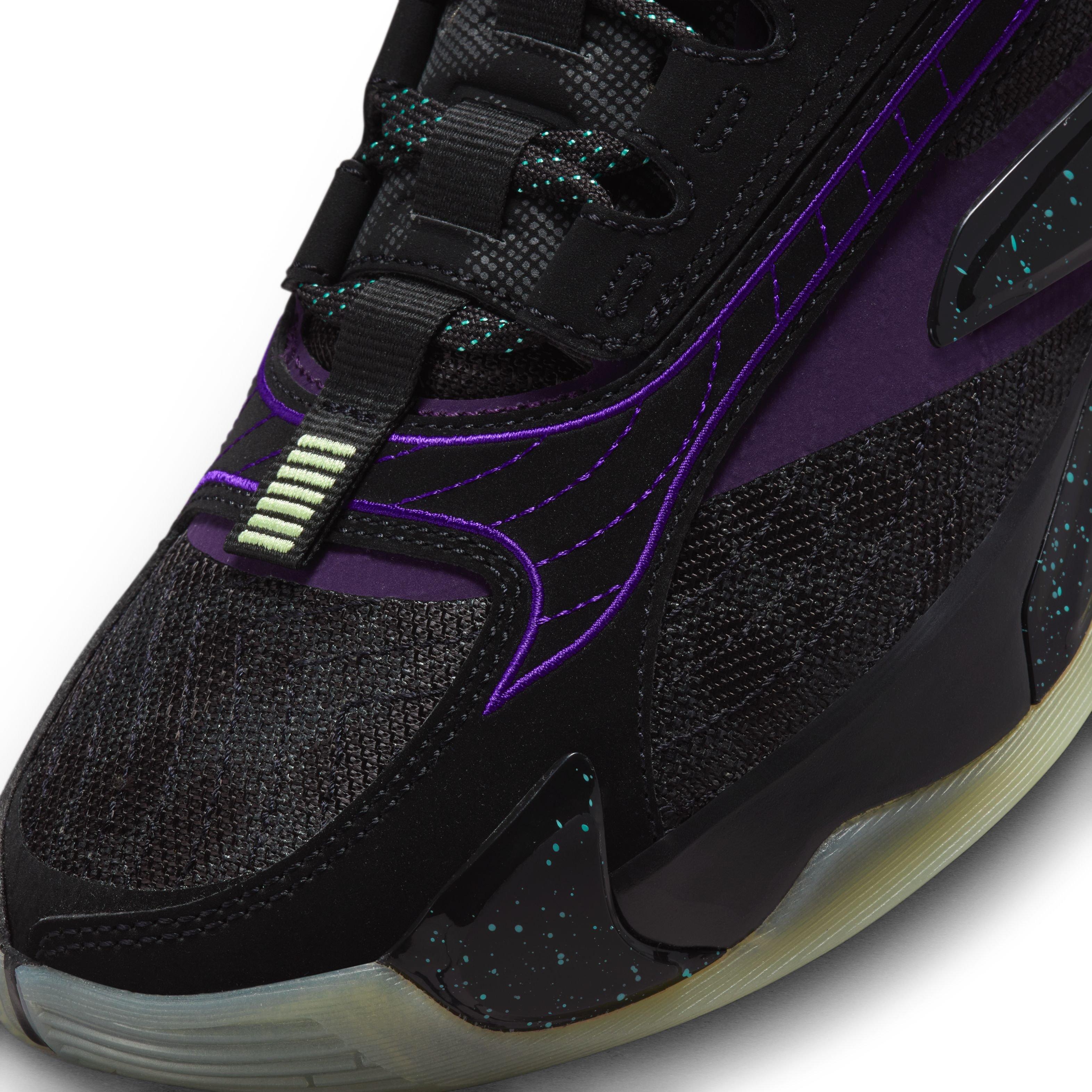 Jordan Luka 2 "Luk.AI" Men's Basketball Shoe -  BLACK/GLOW/GRAND PURPLE Thumbnail View 4