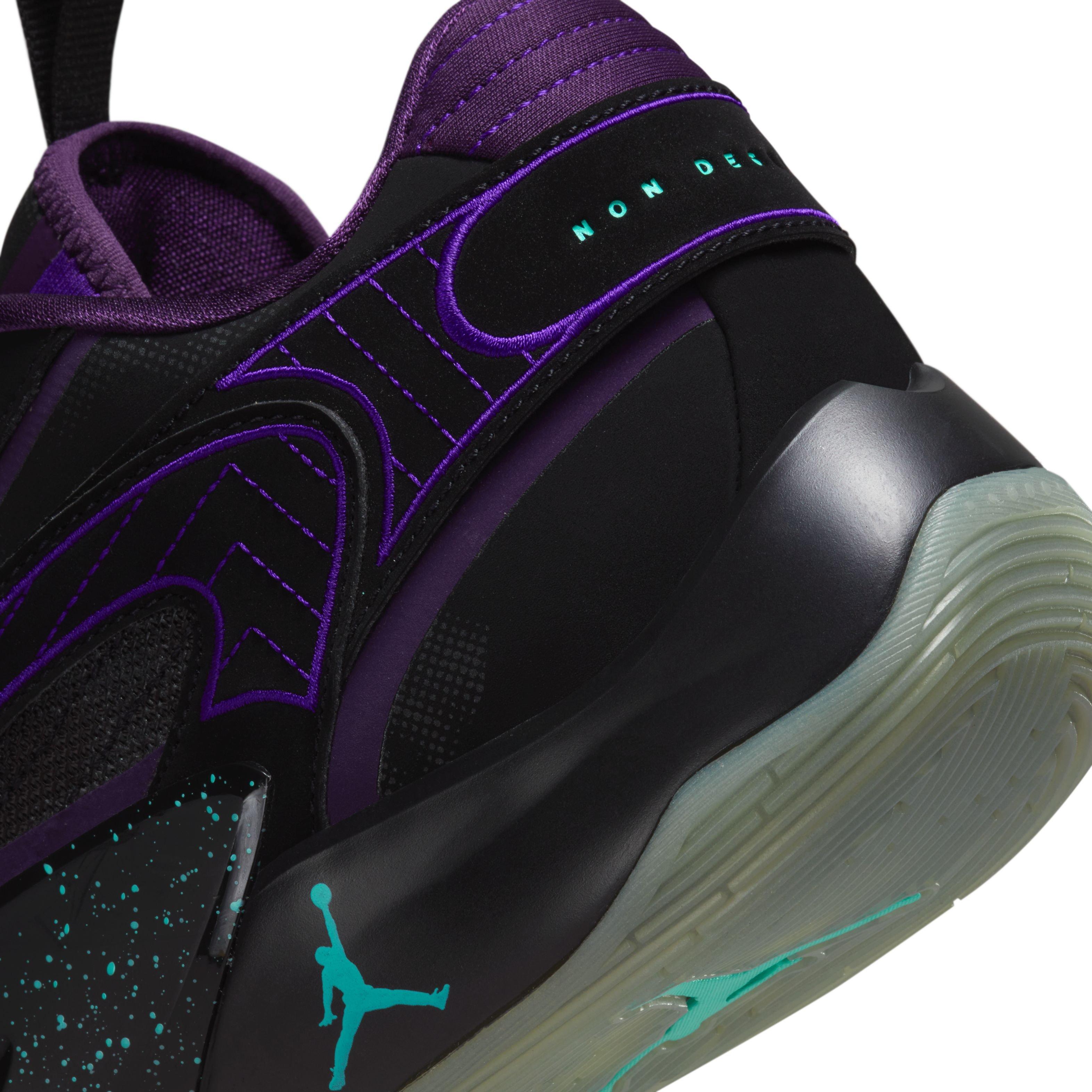 Jordan Luka 2 "Luk.AI" Men's Basketball Shoe -  BLACK/GLOW/GRAND PURPLE Thumbnail View 5