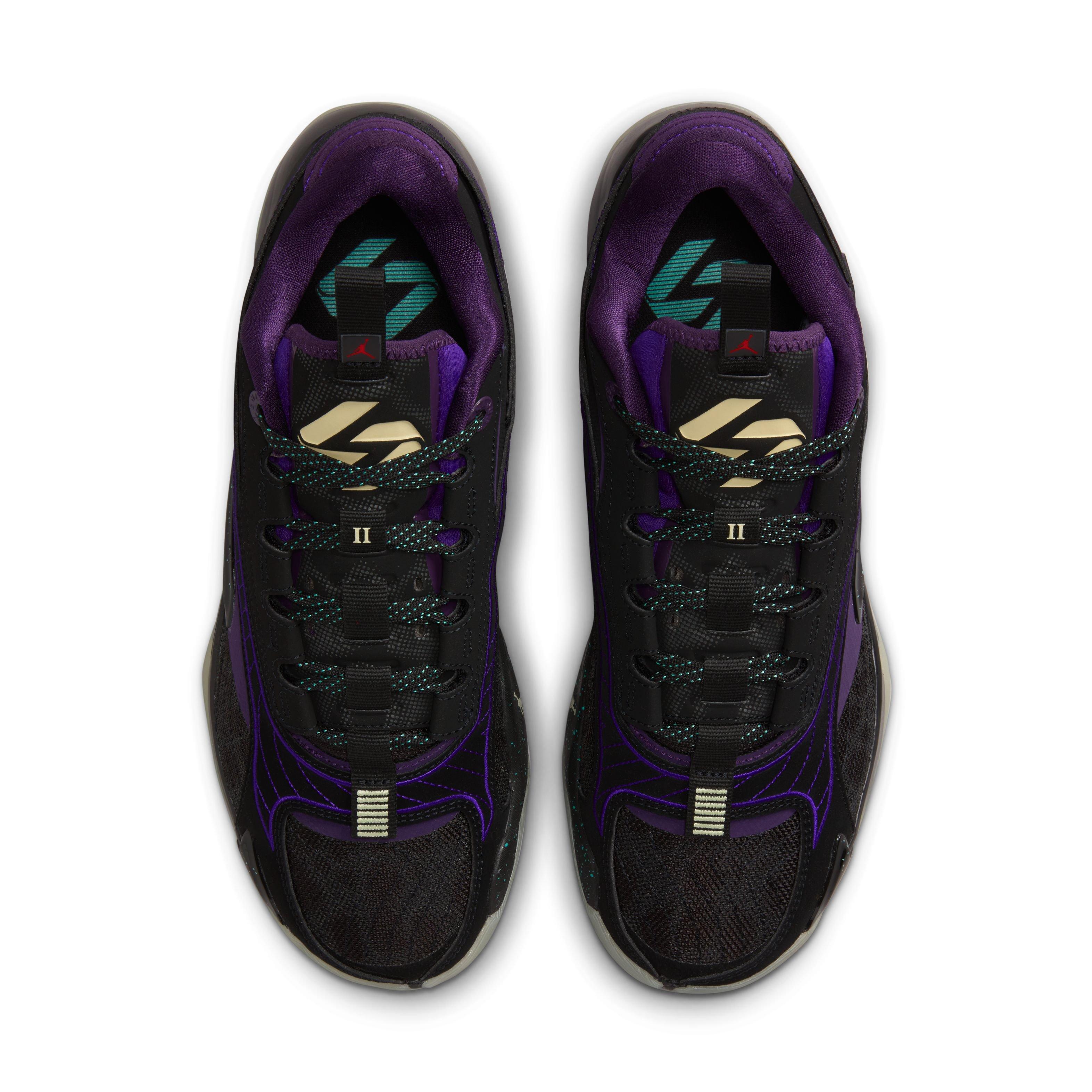 Jordan Luka 2 "Luk.AI" Men's Basketball Shoe -  BLACK/GLOW/GRAND PURPLE Thumbnail View 9