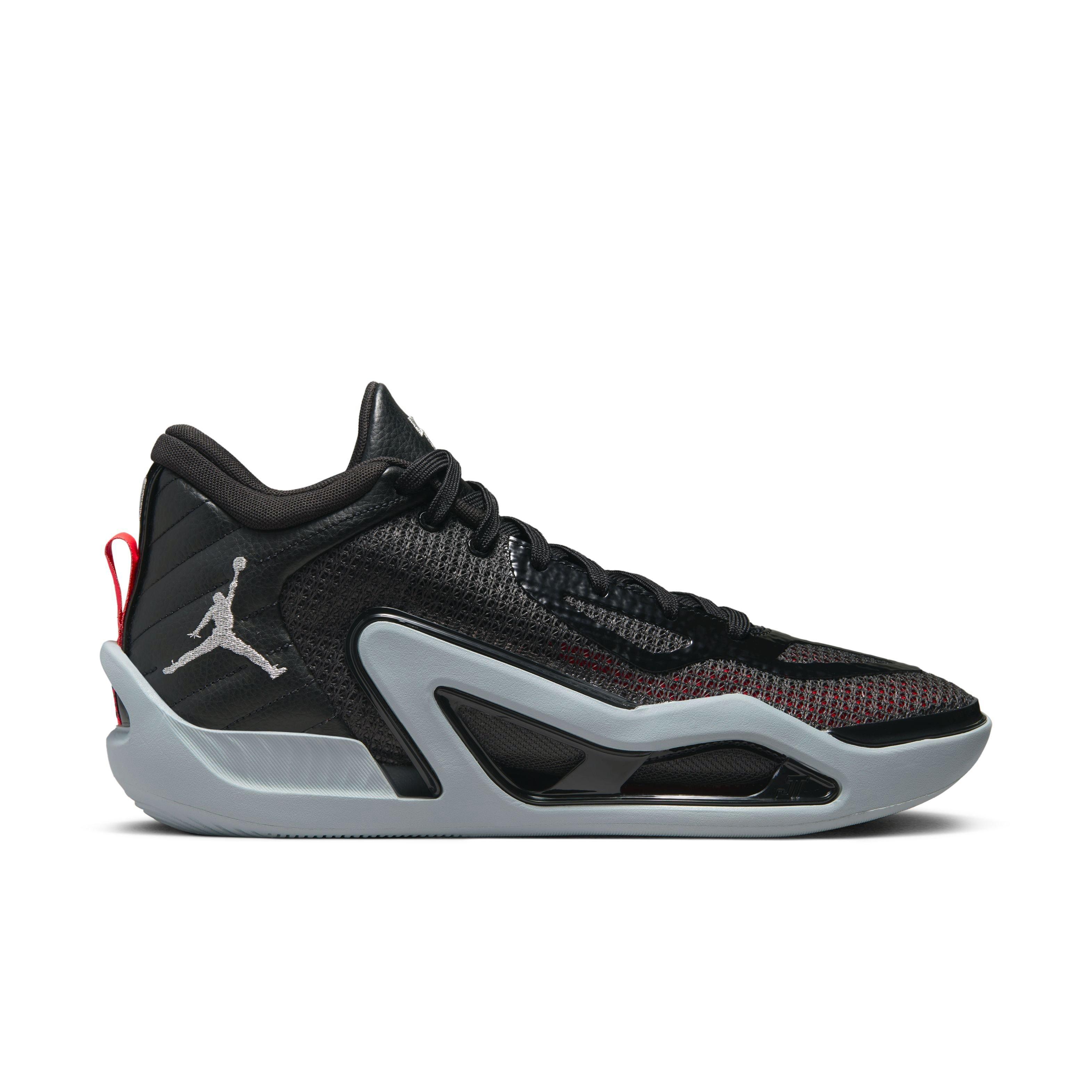 Jordan Tatum 1 &ldquo;Old School&rdquo; Men's Basketball Shoe - BLACK/METALLIC SILVER/WOLF GREY Thumbnail View 1
