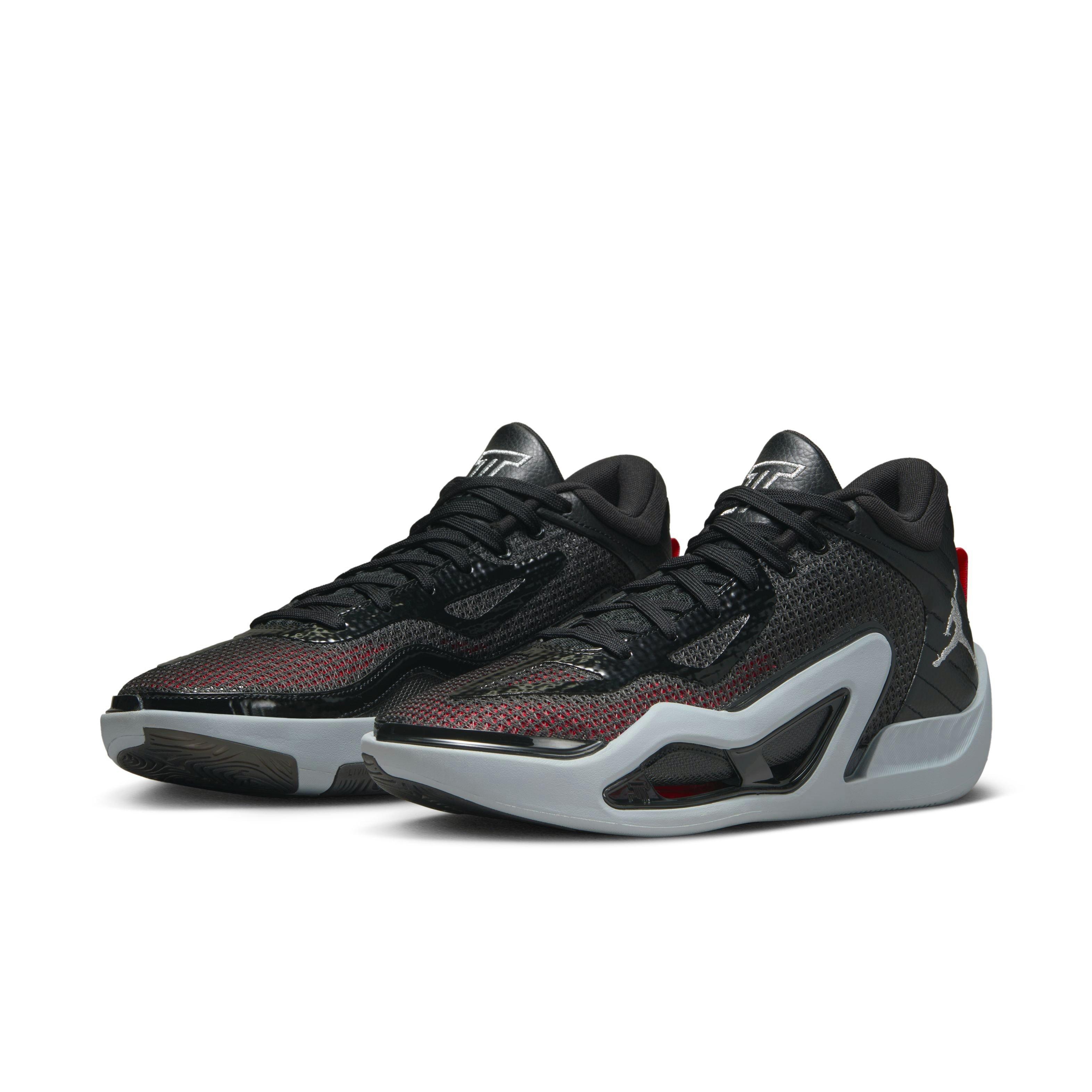 Jordan Tatum 1 &ldquo;Old School&rdquo; Men's Basketball Shoe - BLACK/METALLIC SILVER/WOLF GREY Thumbnail View 3