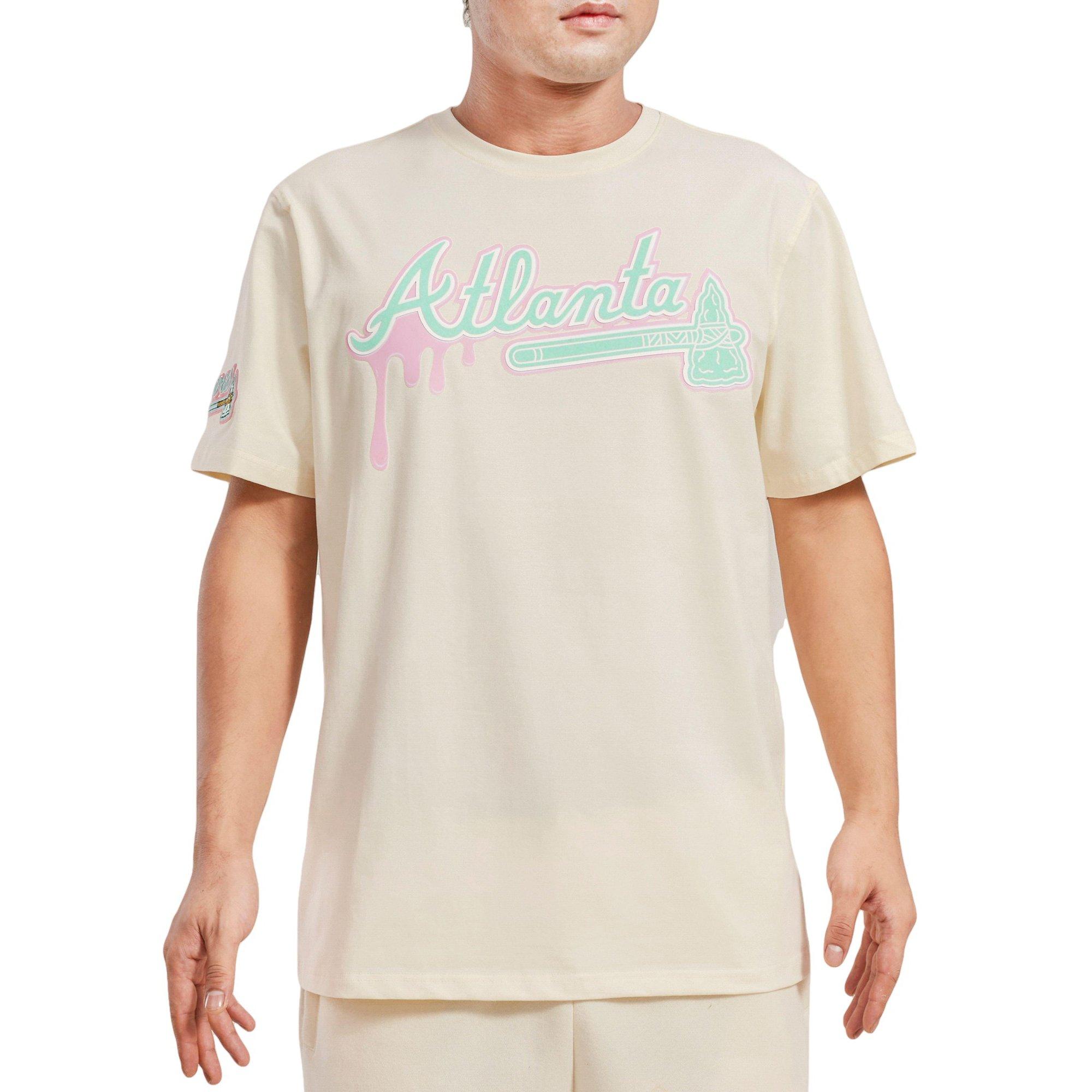 Pro Standard Men's Atlanta Braves Drip Logo Short Sleeve Tee