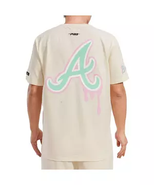 Atlanta Braves New Era Girls Youth Jersey Stars V-Neck T-Shirt - Pink