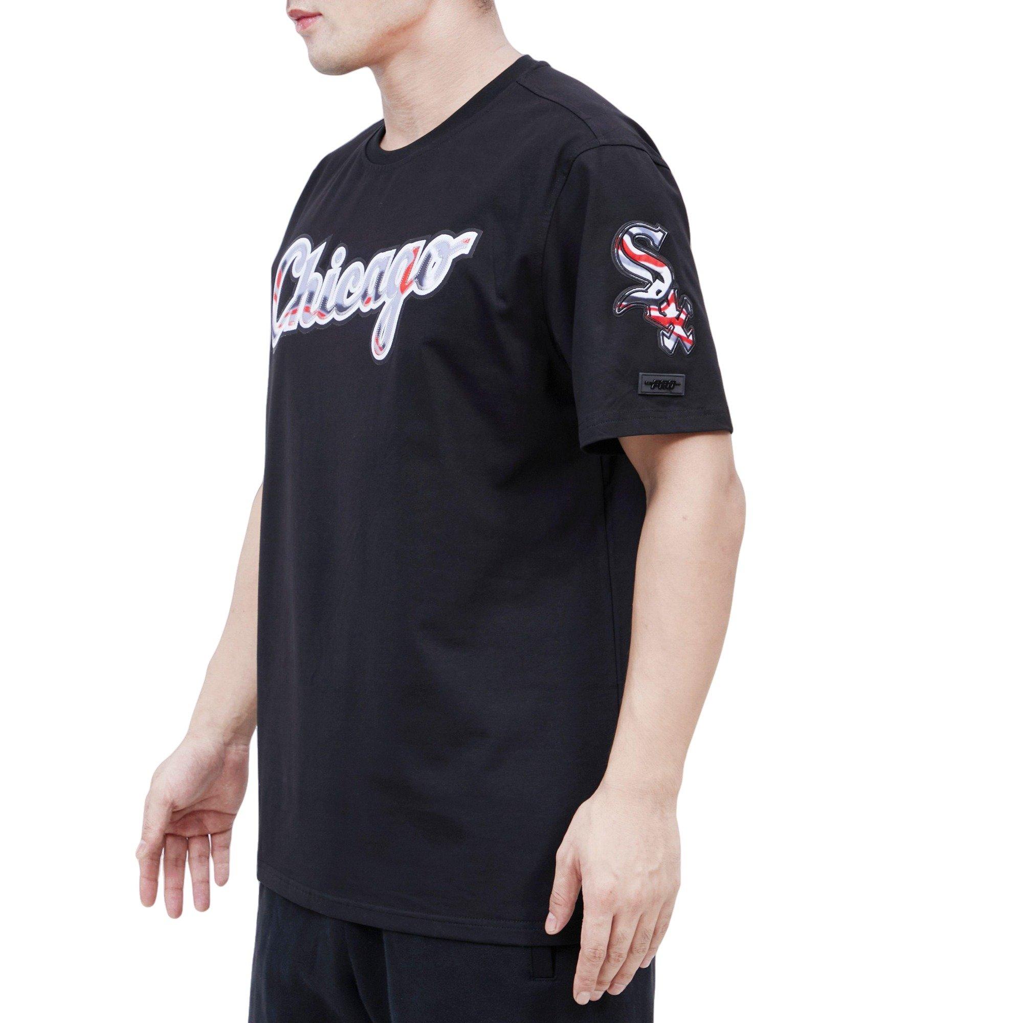 Pro Standard Men's Chicago White Sox Swirl Short Sleeve Top - BLACK Thumbnail View 3