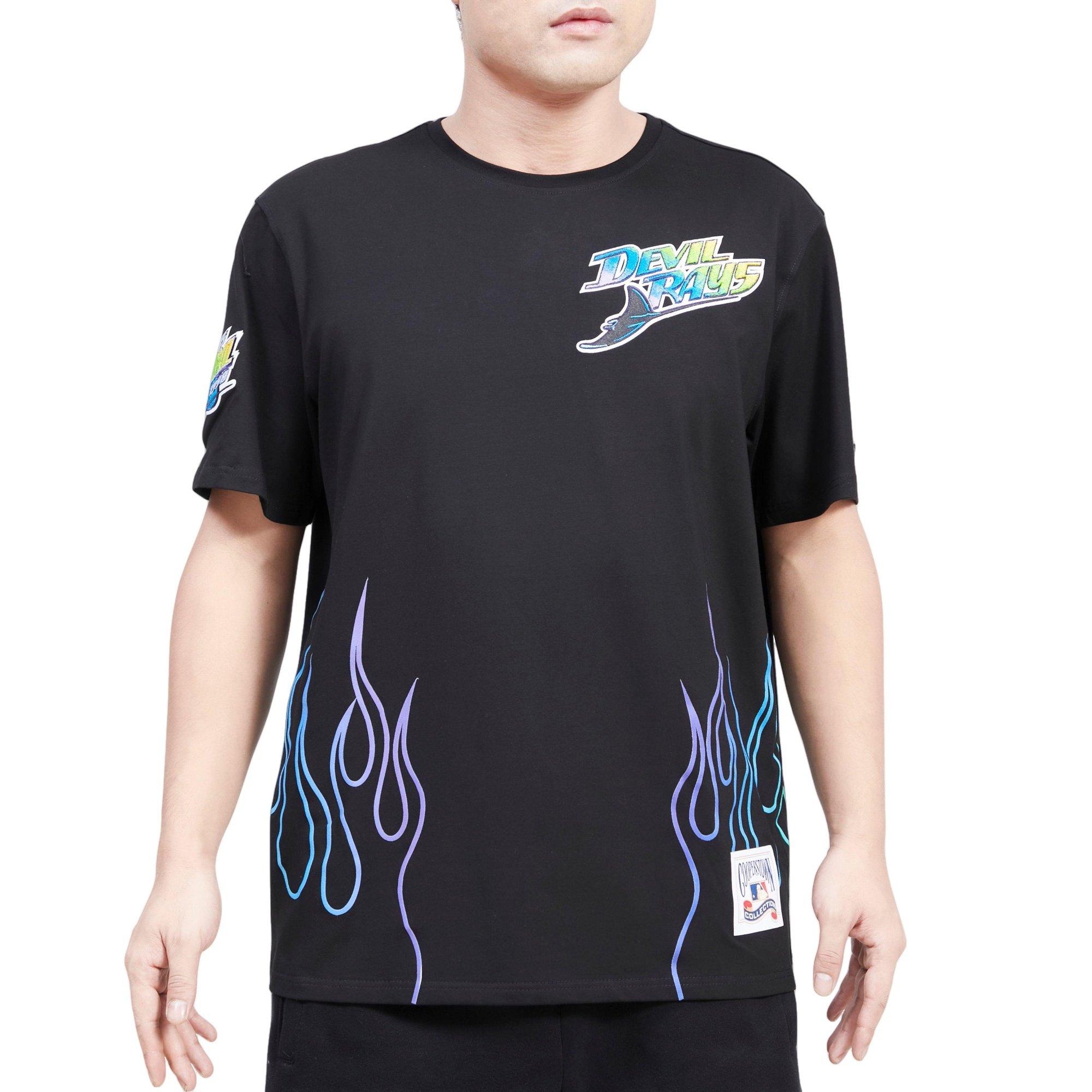 Pro Standard​ Men's Tampa Bay Devil Rays Flames Short Sleeve Tee