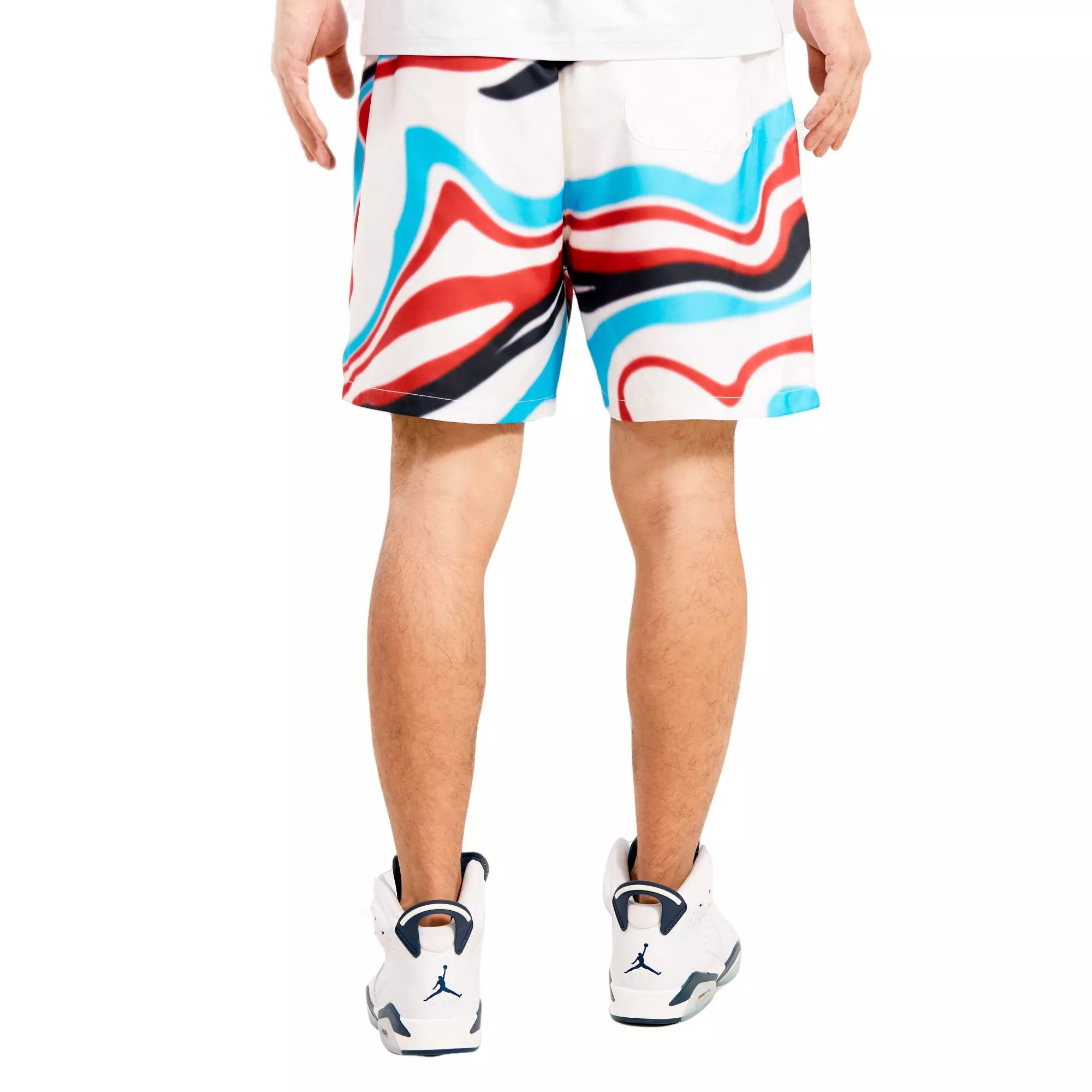 Pro Standard Men's Atlanta Braves Swirl Woven Shorts - CREAM
