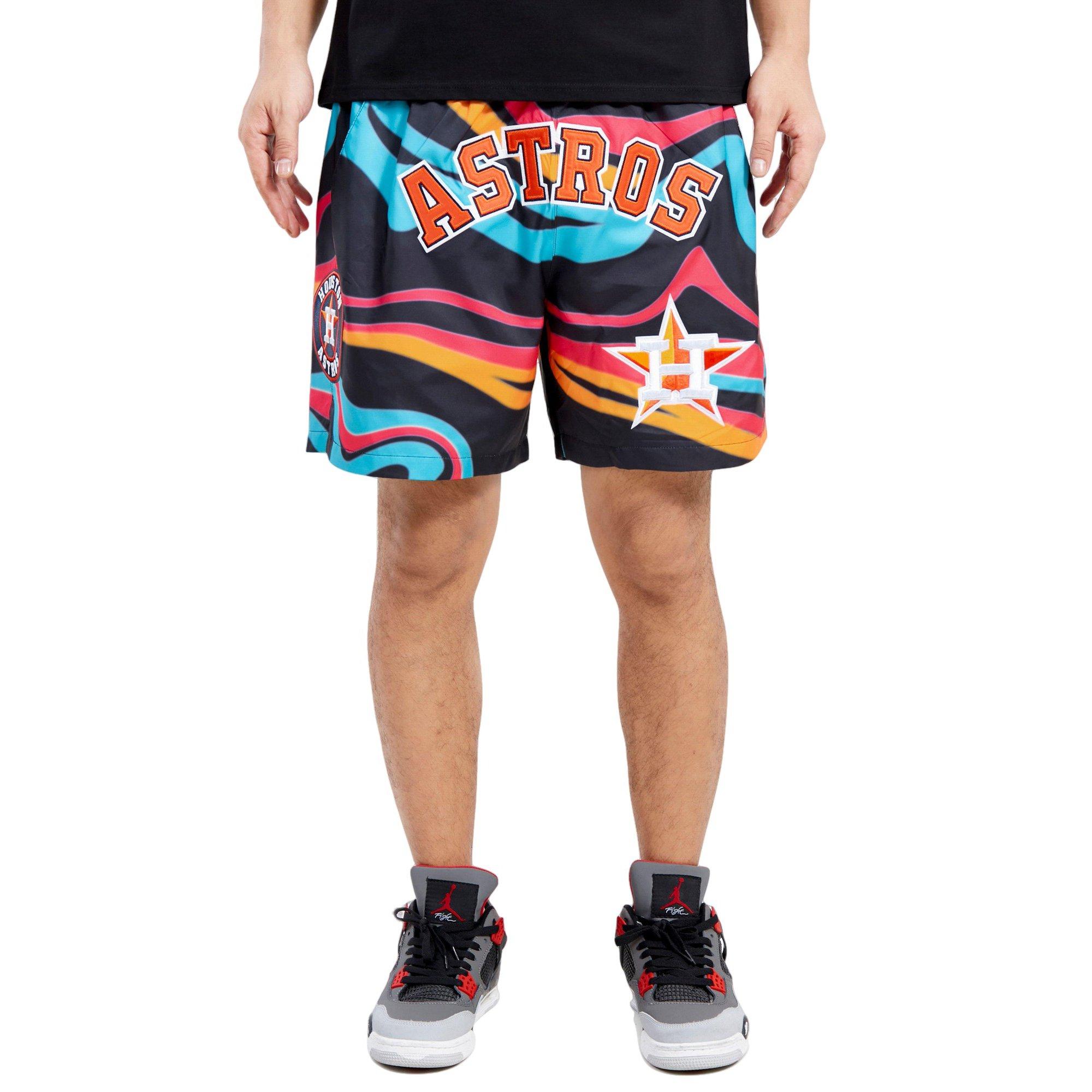 Pro Standard Men's Houston Astros Swirl Woven Shorts - MULTI-COLOR Thumbnail View 1
