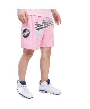 Pro Standard Men's Los Angeles Dodgers Red White and Blue Shorts