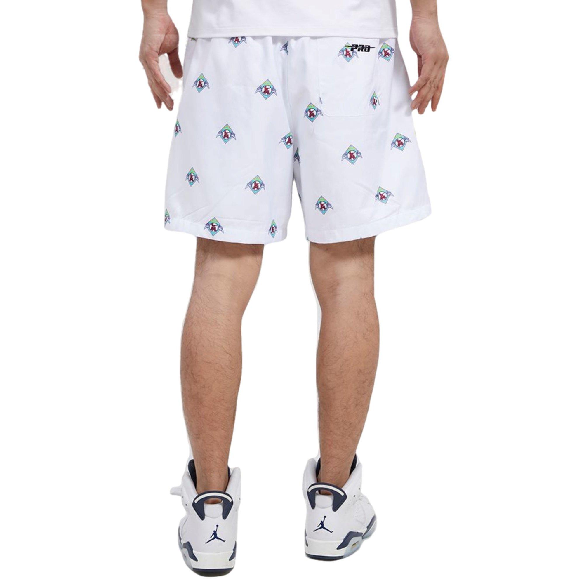 Pro Standard Men's Los Angeles Angels Woven Shorts - WHITE/RED Thumbnail View 2