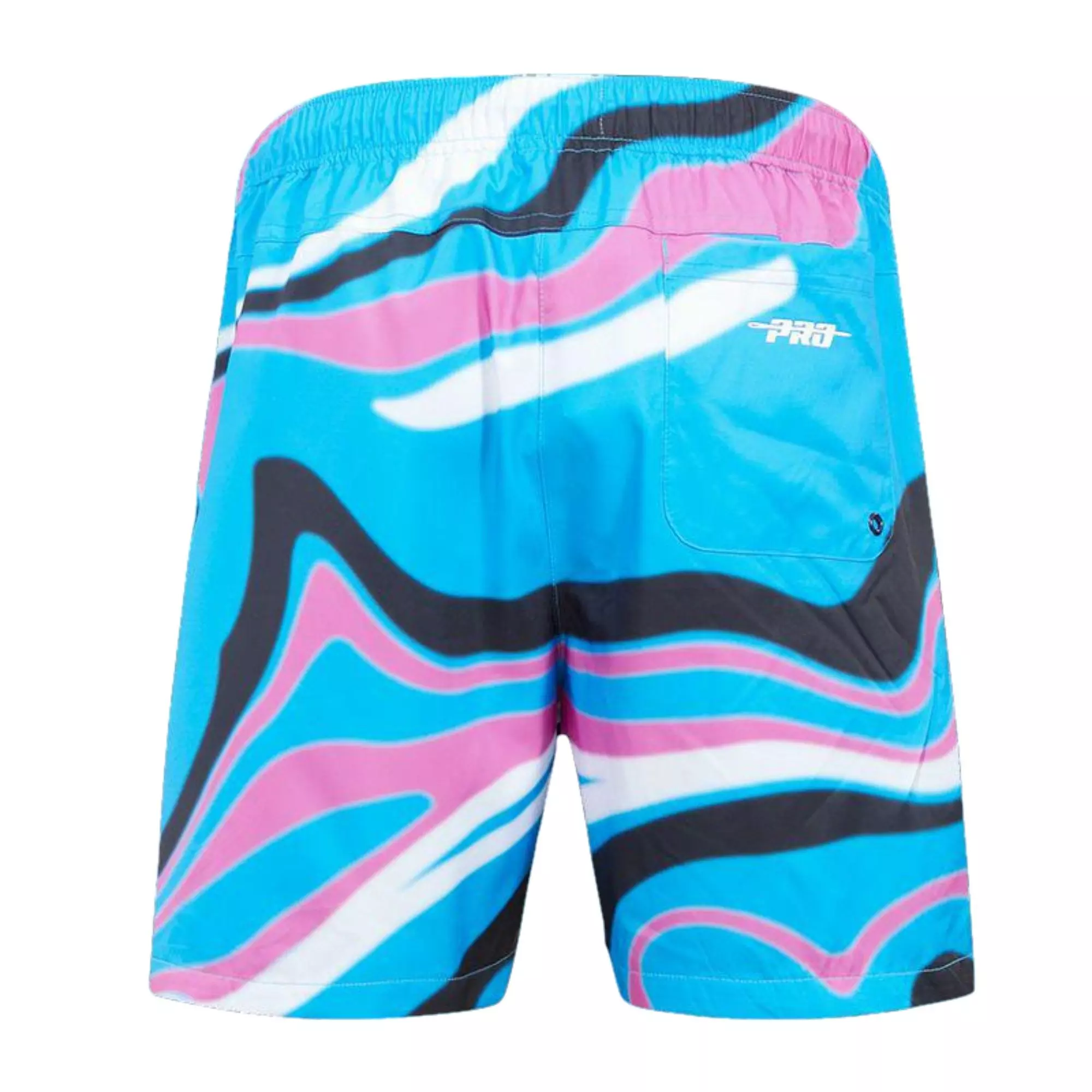Pro Standard Men's Los Angeles Dodgers Swirl Woven Shorts - BLUE/PINK