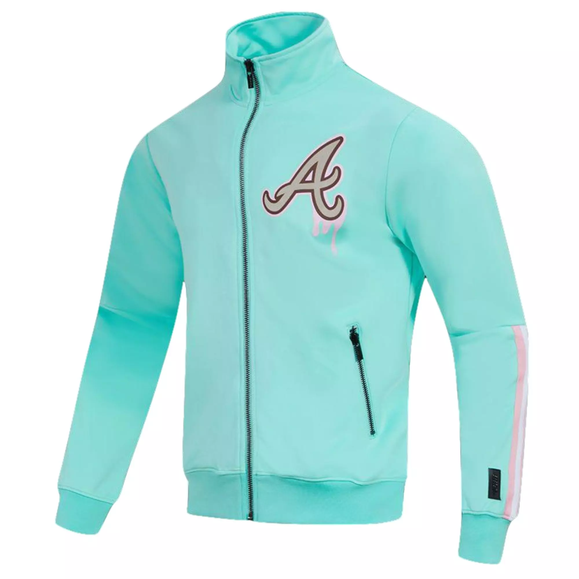 Pro Standard Men's Atlanta Braves Drip Track Jacket - MINT