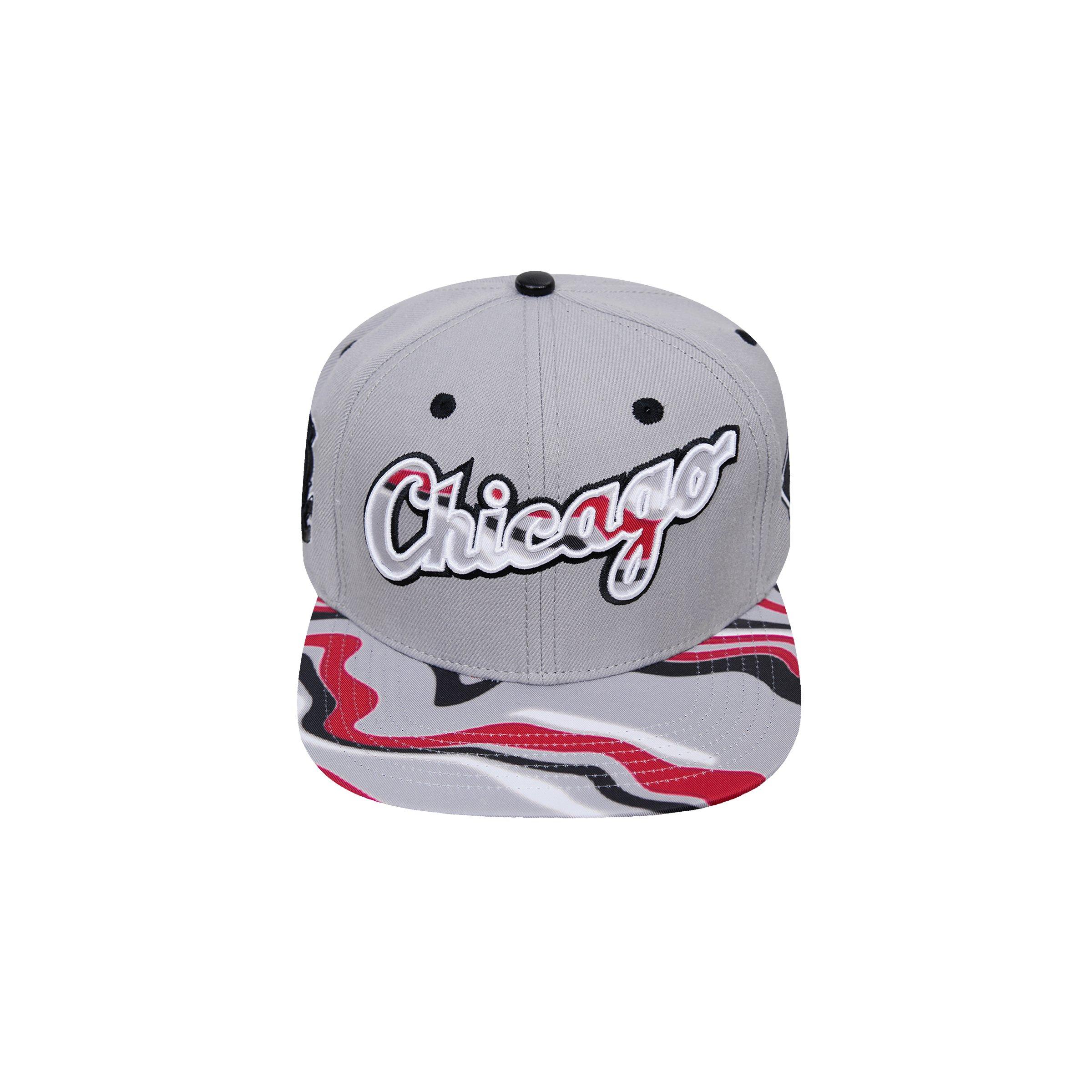 Pro Standard Chicago White Sox Swirl Snapback Hat - GREY Thumbnail View 1