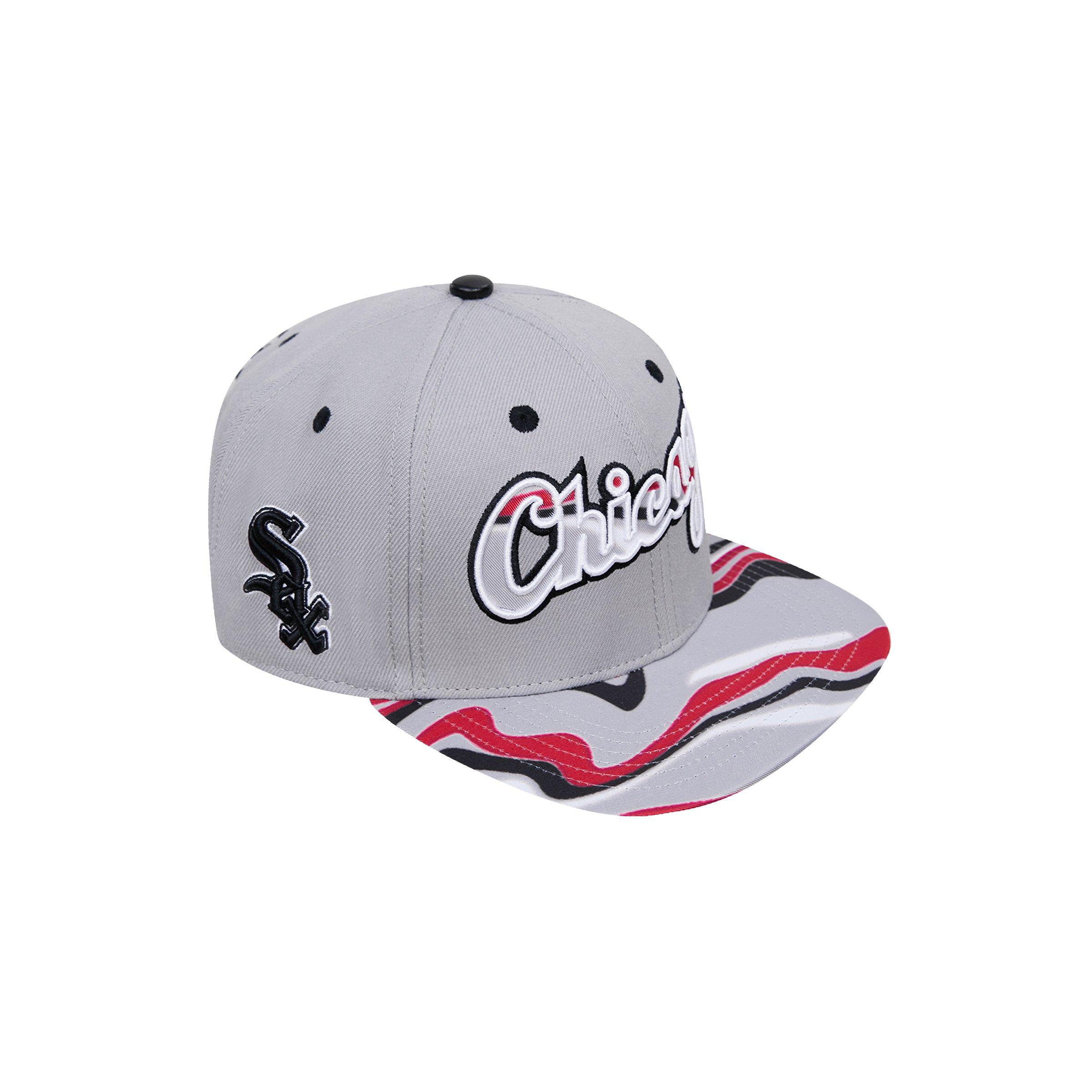 Pro Standard Chicago White Sox Swirl Snapback Hat - GREY Thumbnail View 2