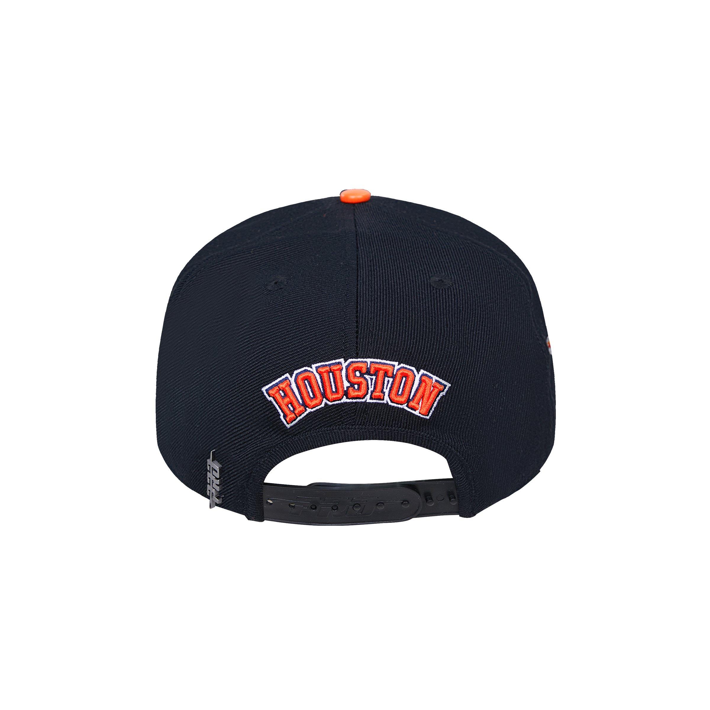 Pro Standard Houston Astros Swirl Snapback Hat - BLACK Thumbnail View 3