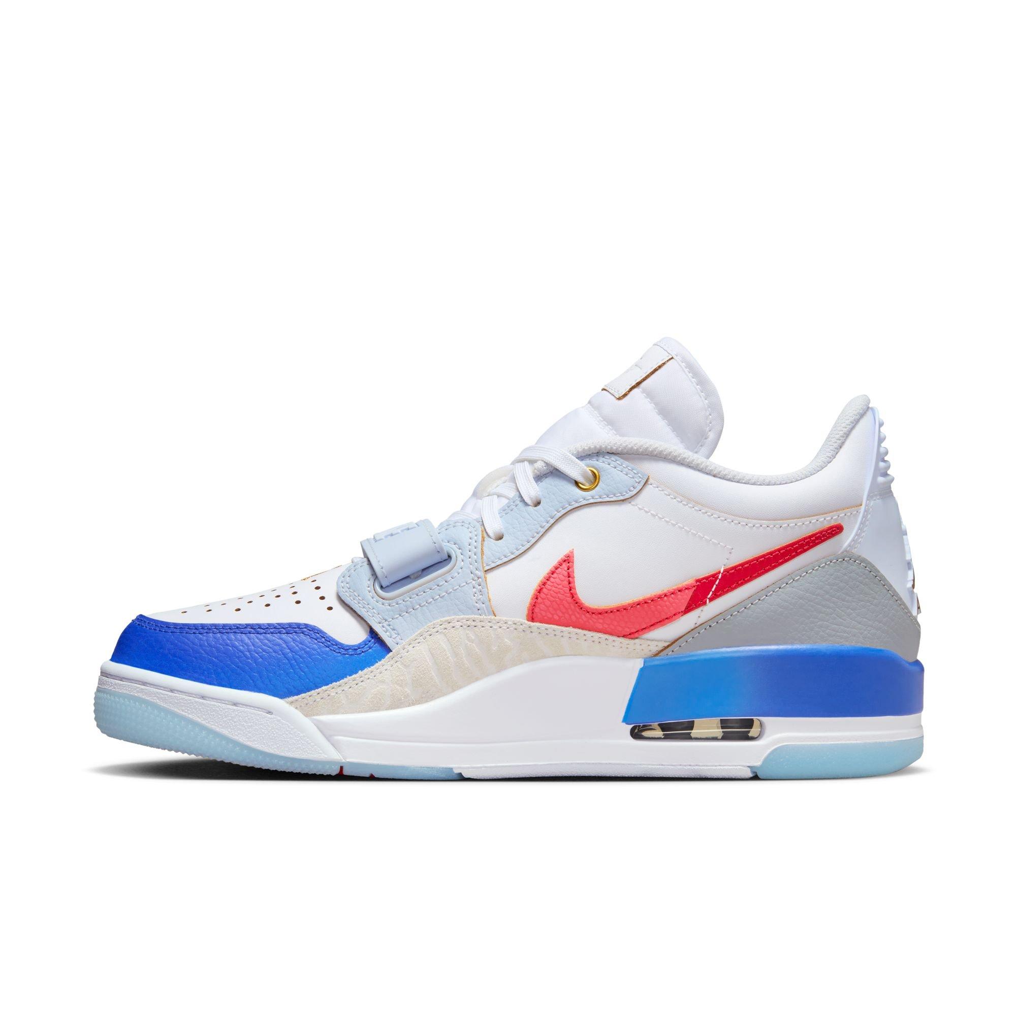 Jordan Legacy 312 Low "White/University Red/Game Royal" Men's Shoe - WHITE/BLUE Thumbnail View 4