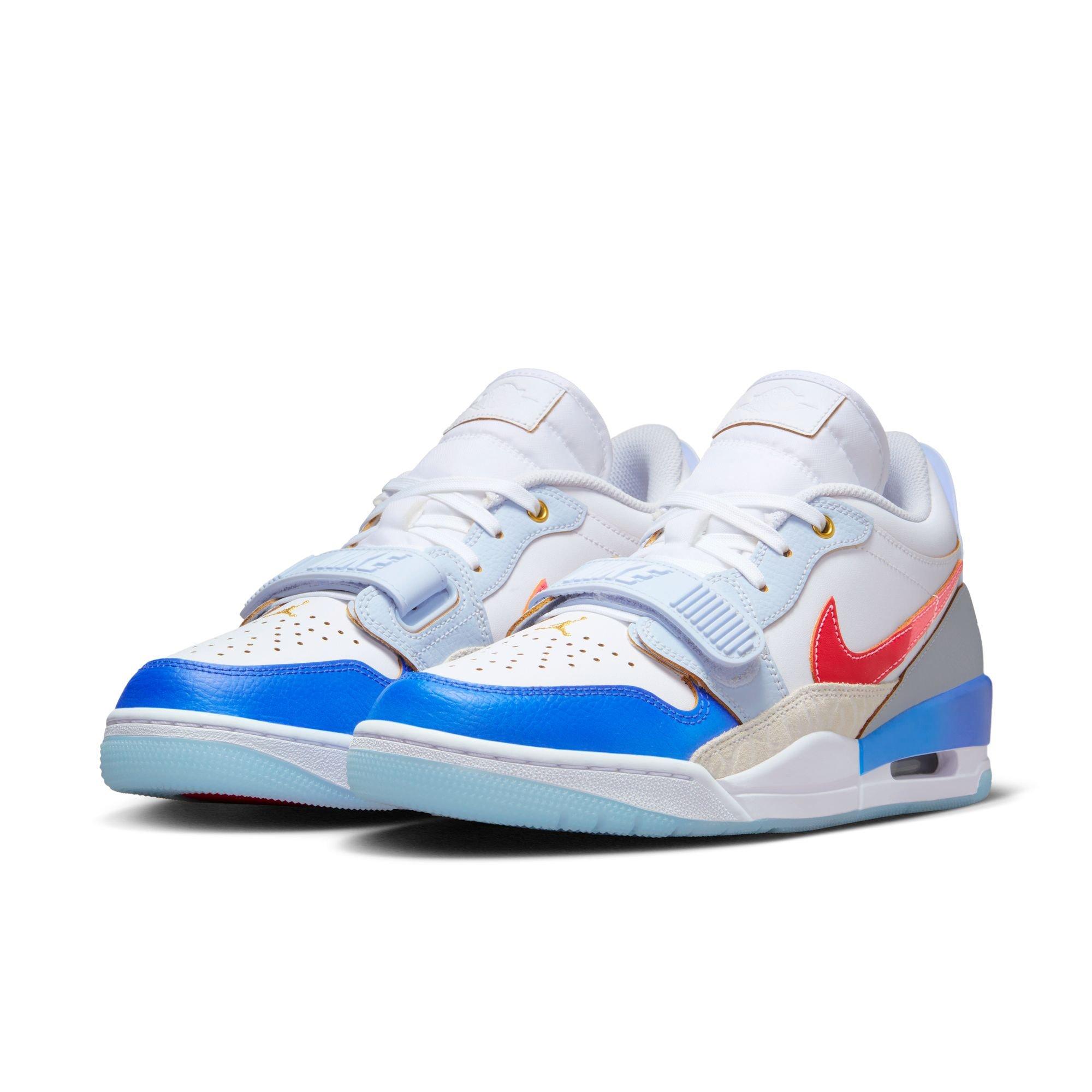 Jordan Legacy 312 Low "White/University Red/Game Royal" Men's Shoe - WHITE/BLUE Thumbnail View 5