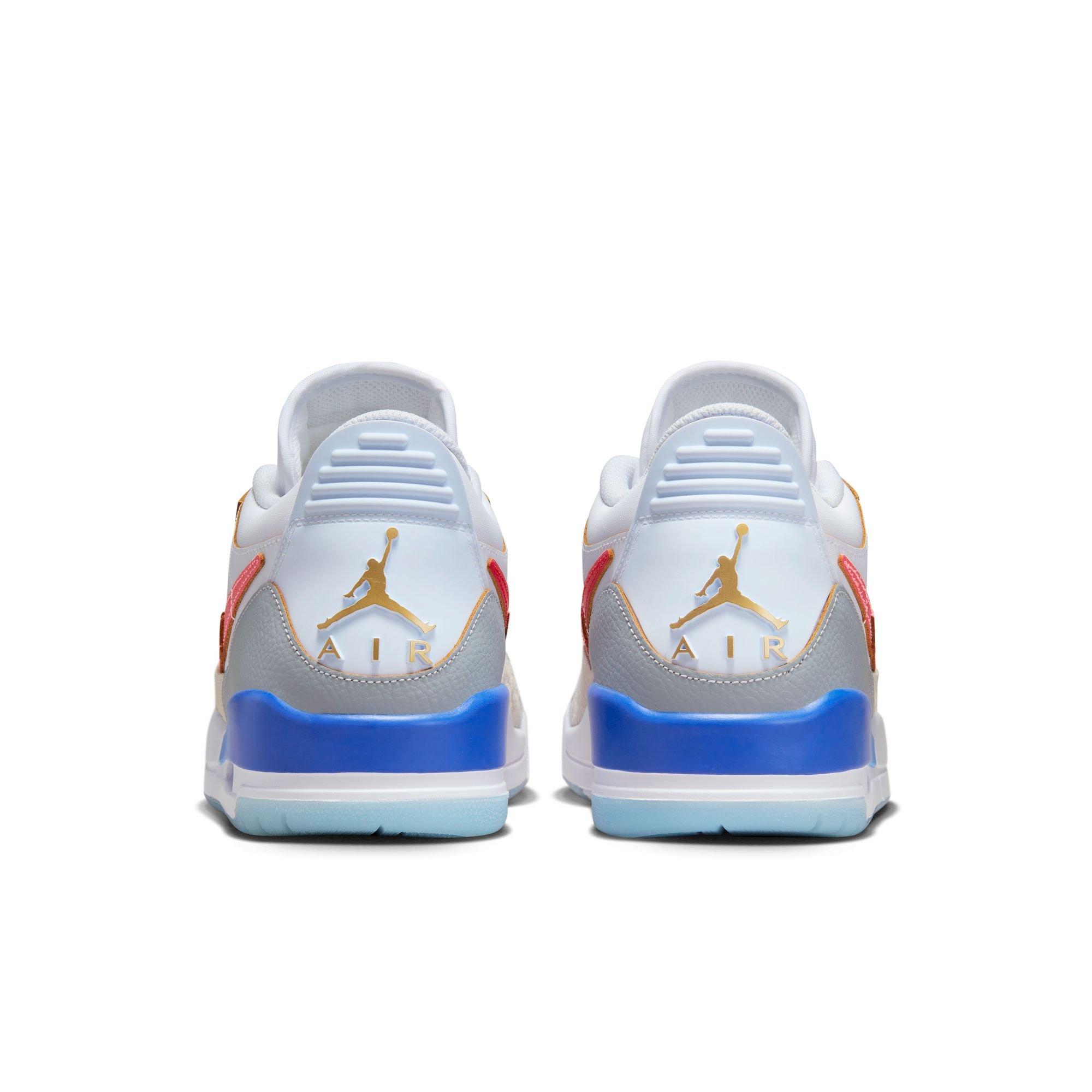 Jordan Legacy 312 Low "White/University Red/Game Royal" Men's Shoe - WHITE/BLUE Thumbnail View 6