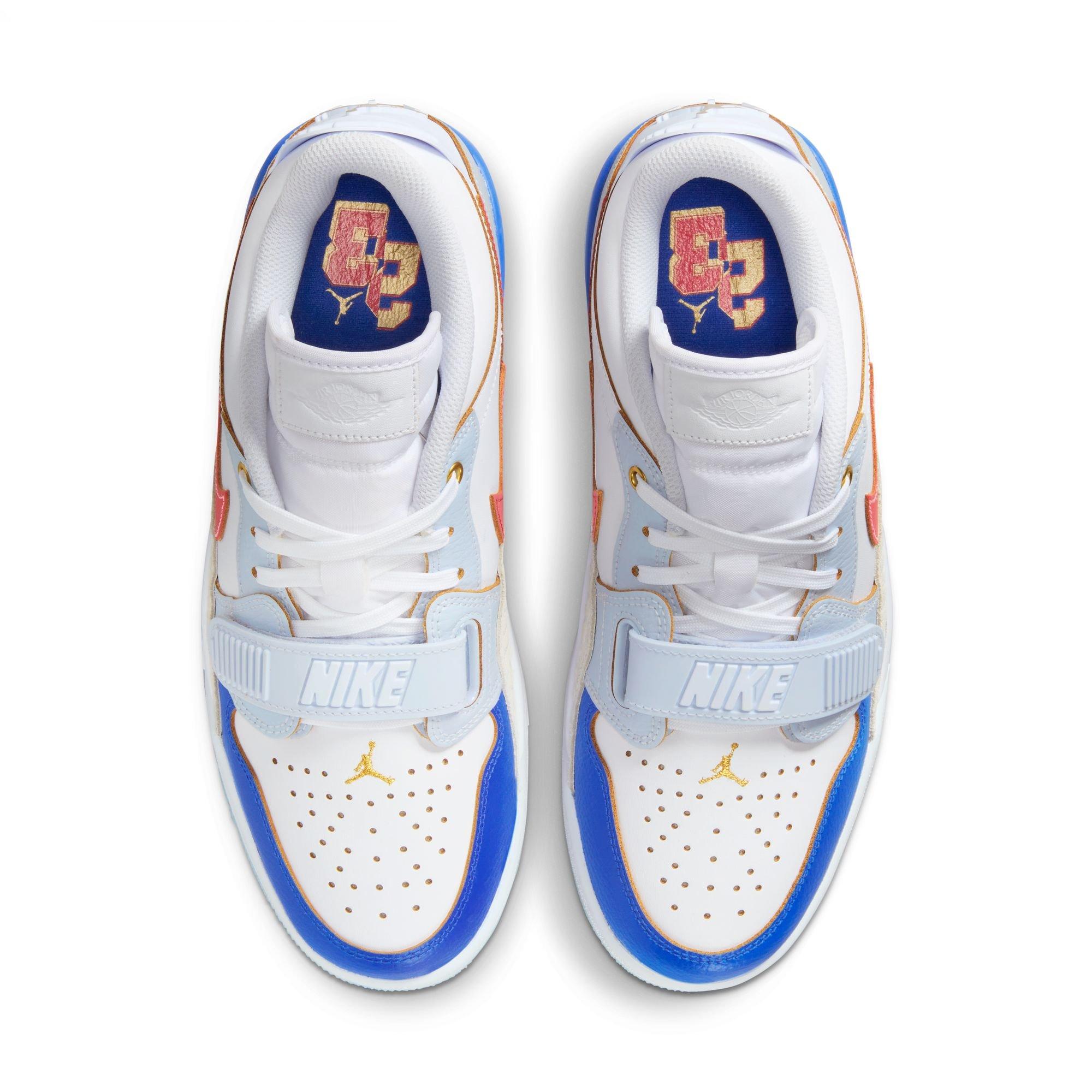 Jordan Legacy 312 Low "White/University Red/Game Royal" Men's Shoe - WHITE/BLUE Thumbnail View 7
