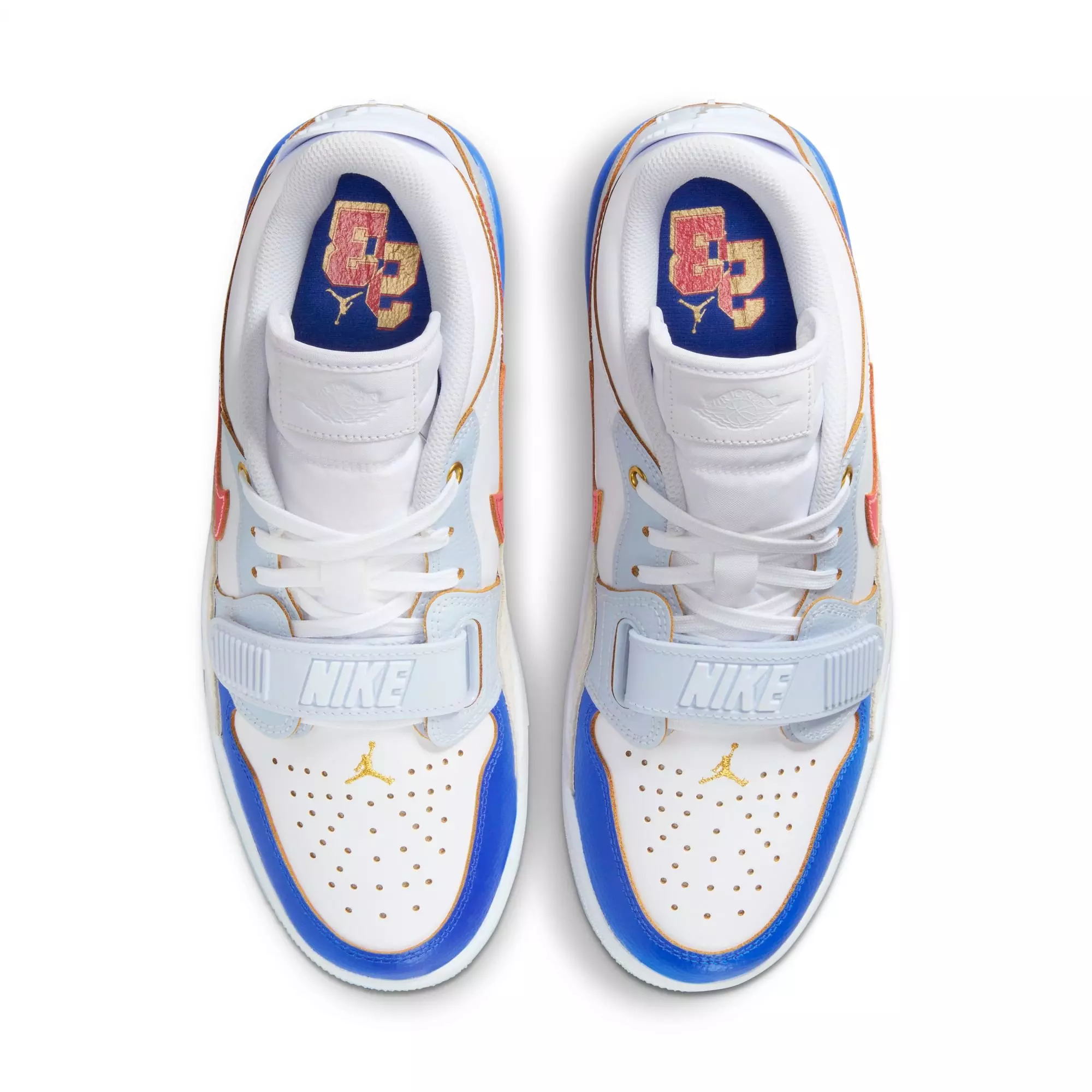 Jordan Legacy 312 Low "White/University Red/Game Royal" Men's Shoe - WHITE/BLUE