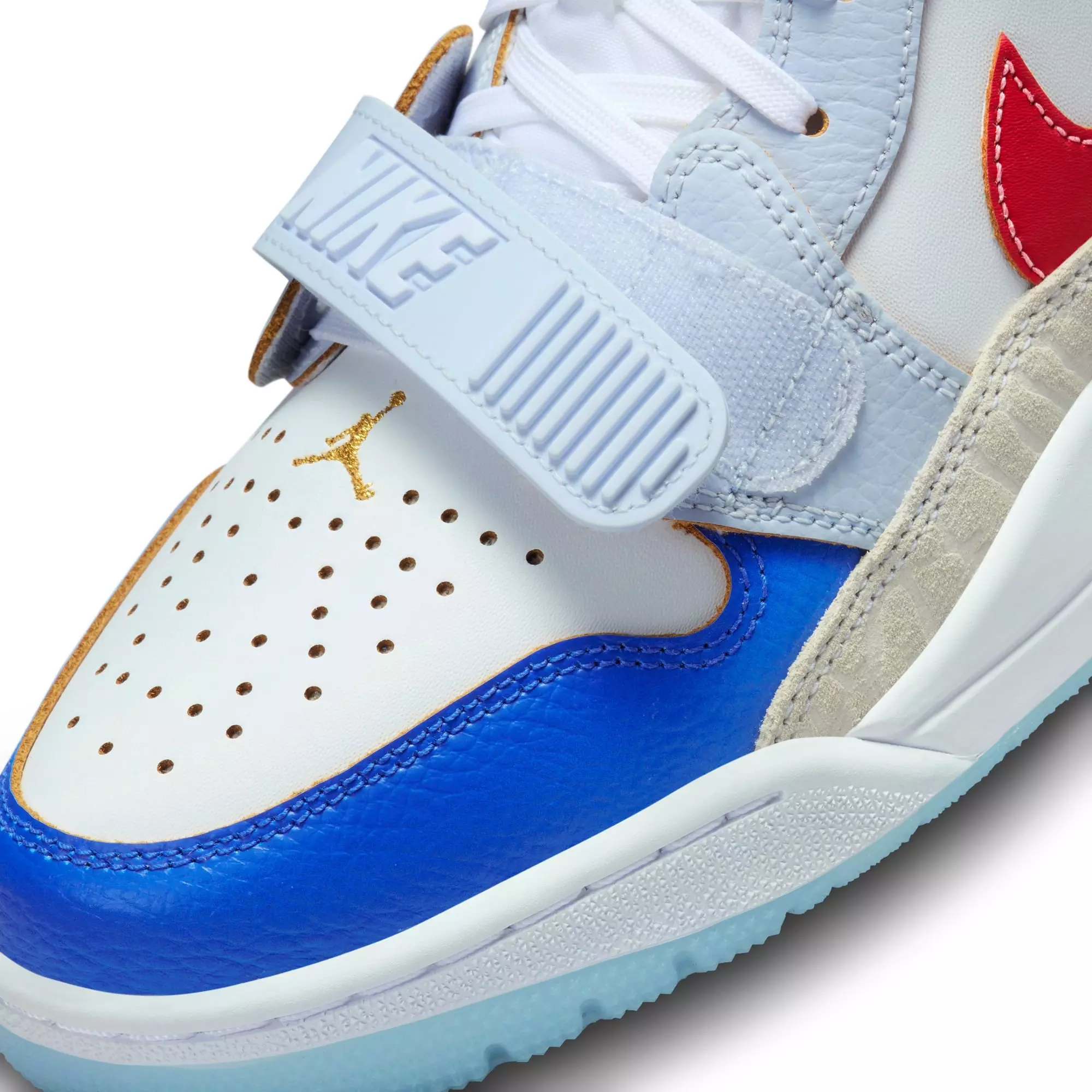 Jordan Legacy 312 Low "White/University Red/Game Royal" Men's Shoe - WHITE/BLUE