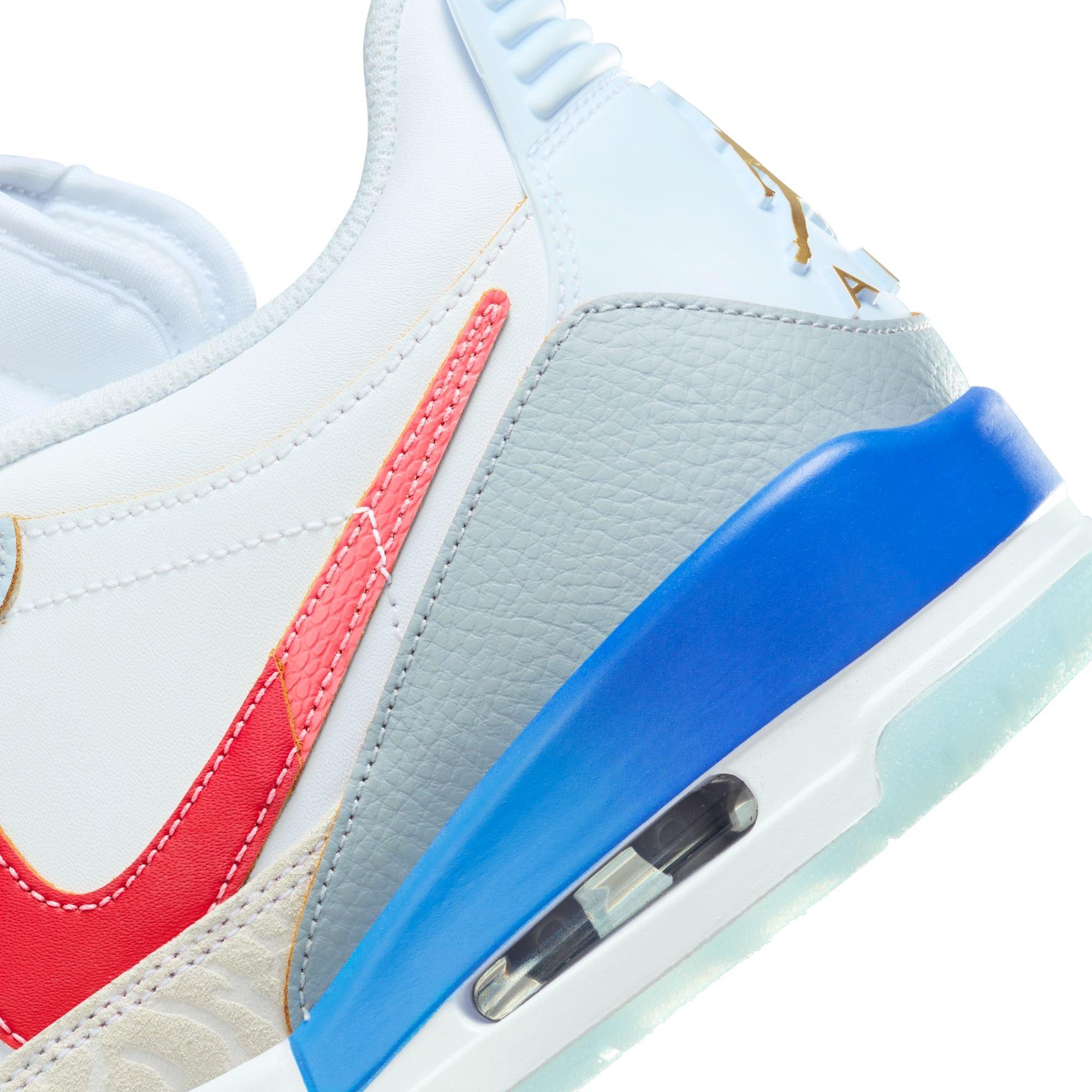 Jordan Legacy 312 Low "White/University Red/Game Royal" Men's Shoe - WHITE/BLUE Thumbnail View 10