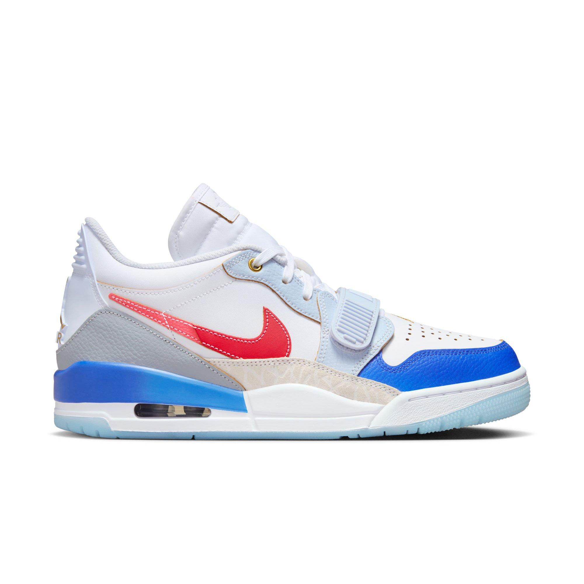 Jordan Legacy 312 Low "White/University Red/Game Royal" Men's Shoe - WHITE/BLUE Thumbnail View 1