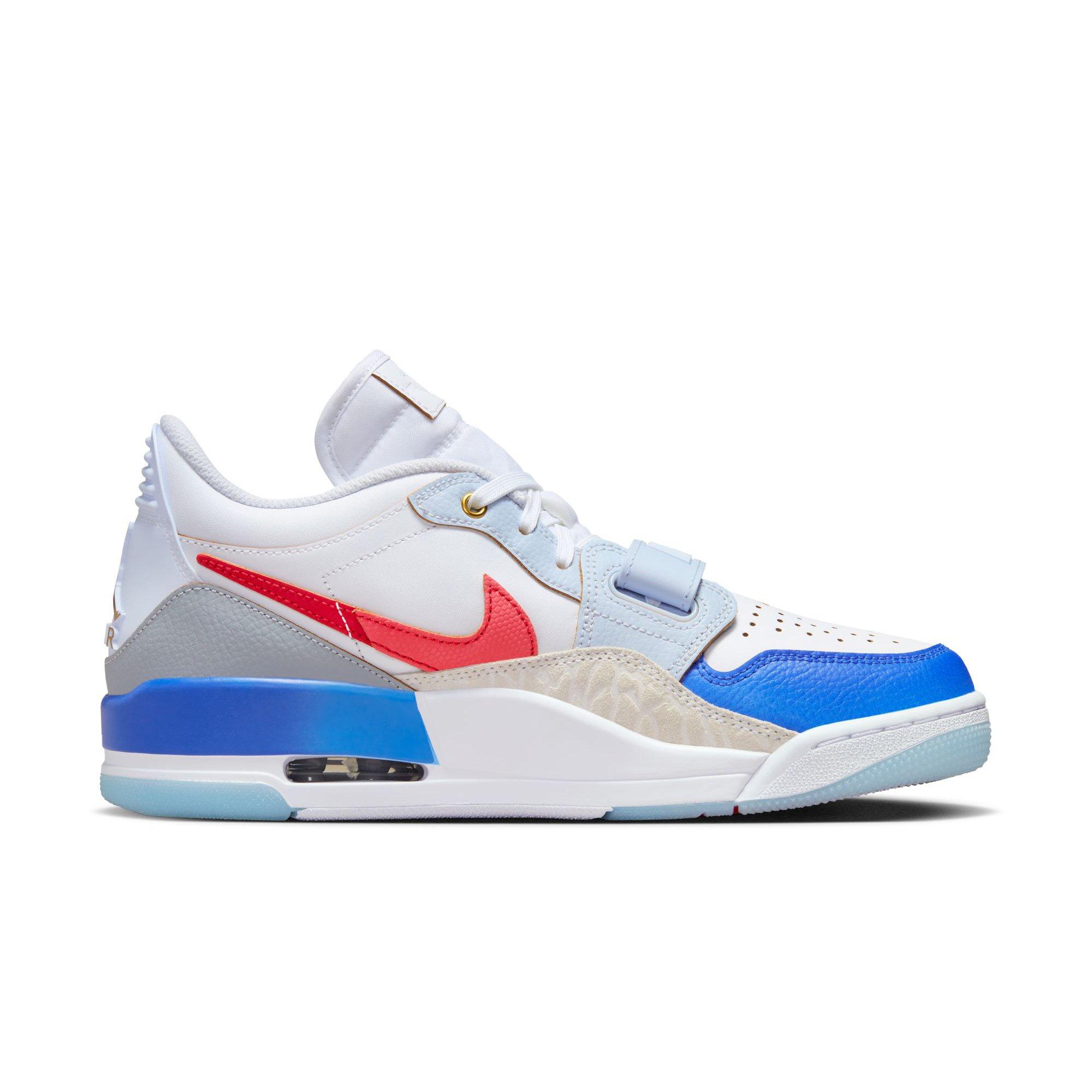 Jordan Legacy 312 Low "White/University Red/Game Royal" Men's Shoe - WHITE/BLUE Thumbnail View 2